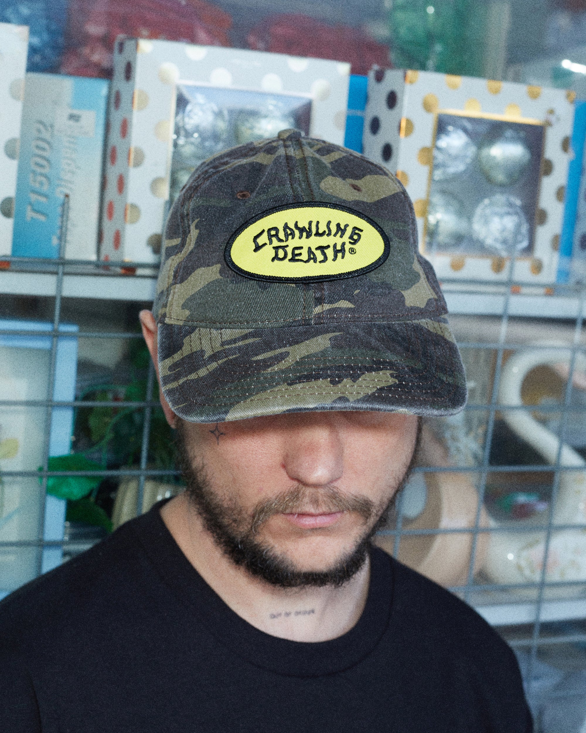 Washed Camo Patch Cap