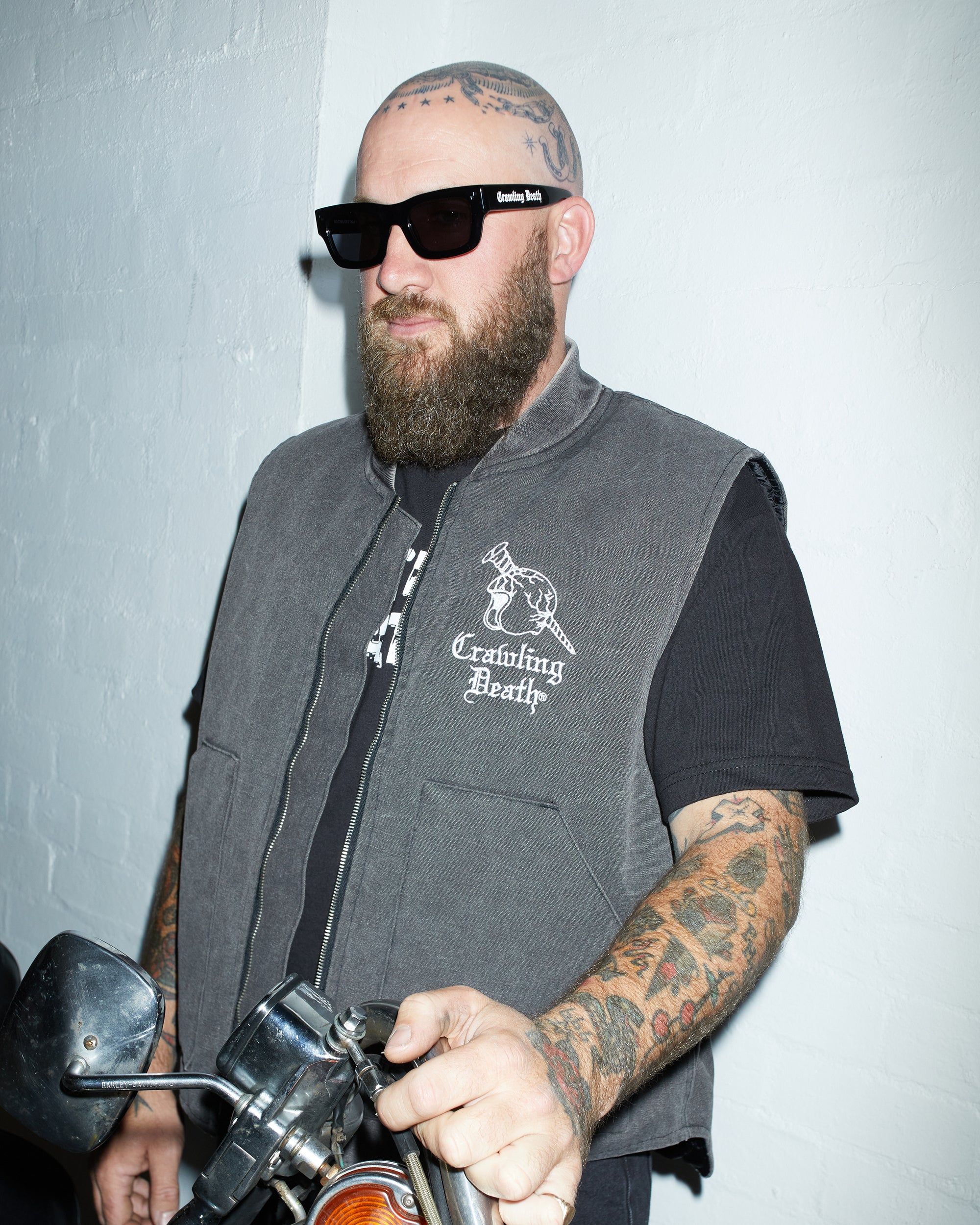 Helmet Screw Canvas Vest | Grey
