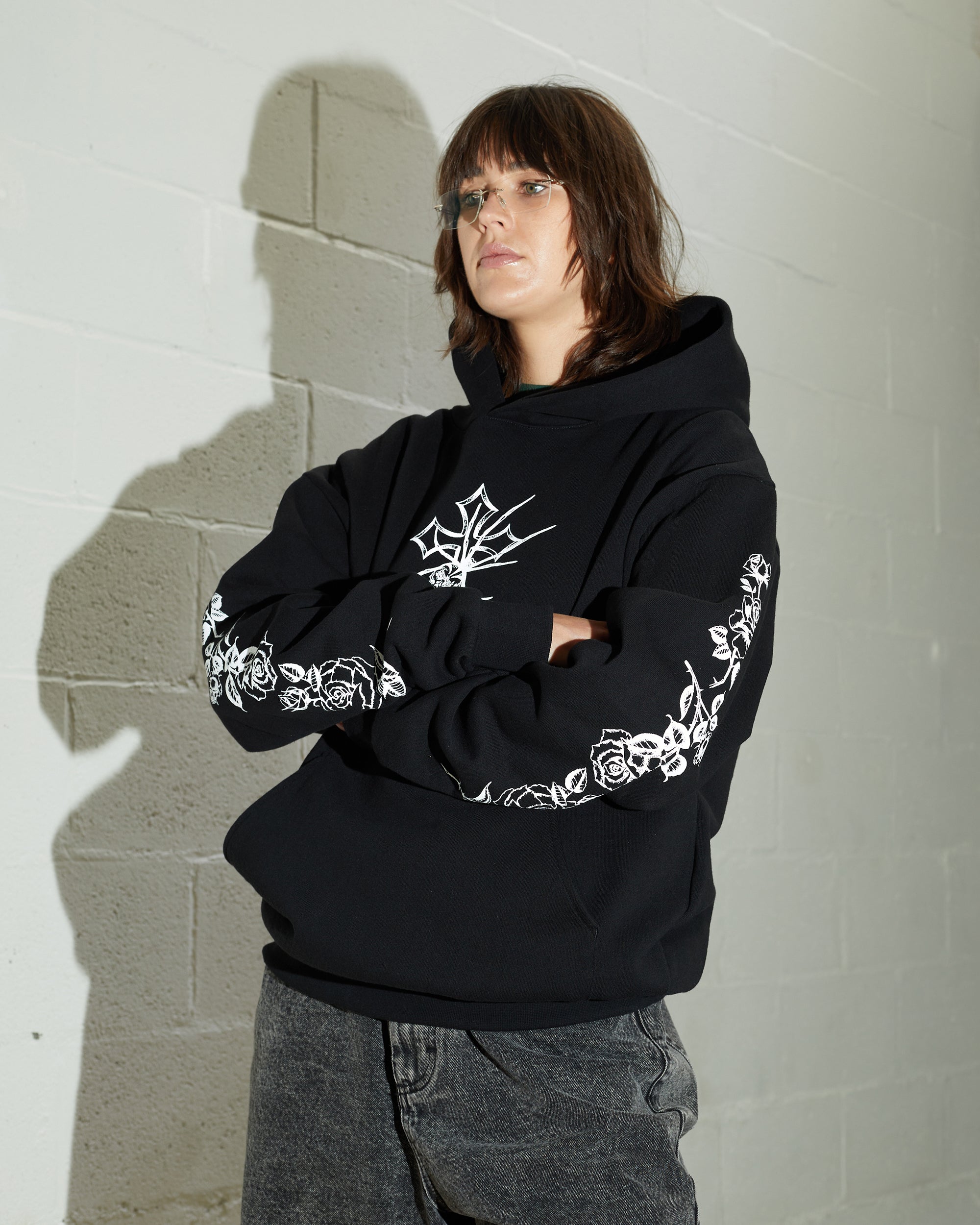 Spider Cross Heavy Hood | Black