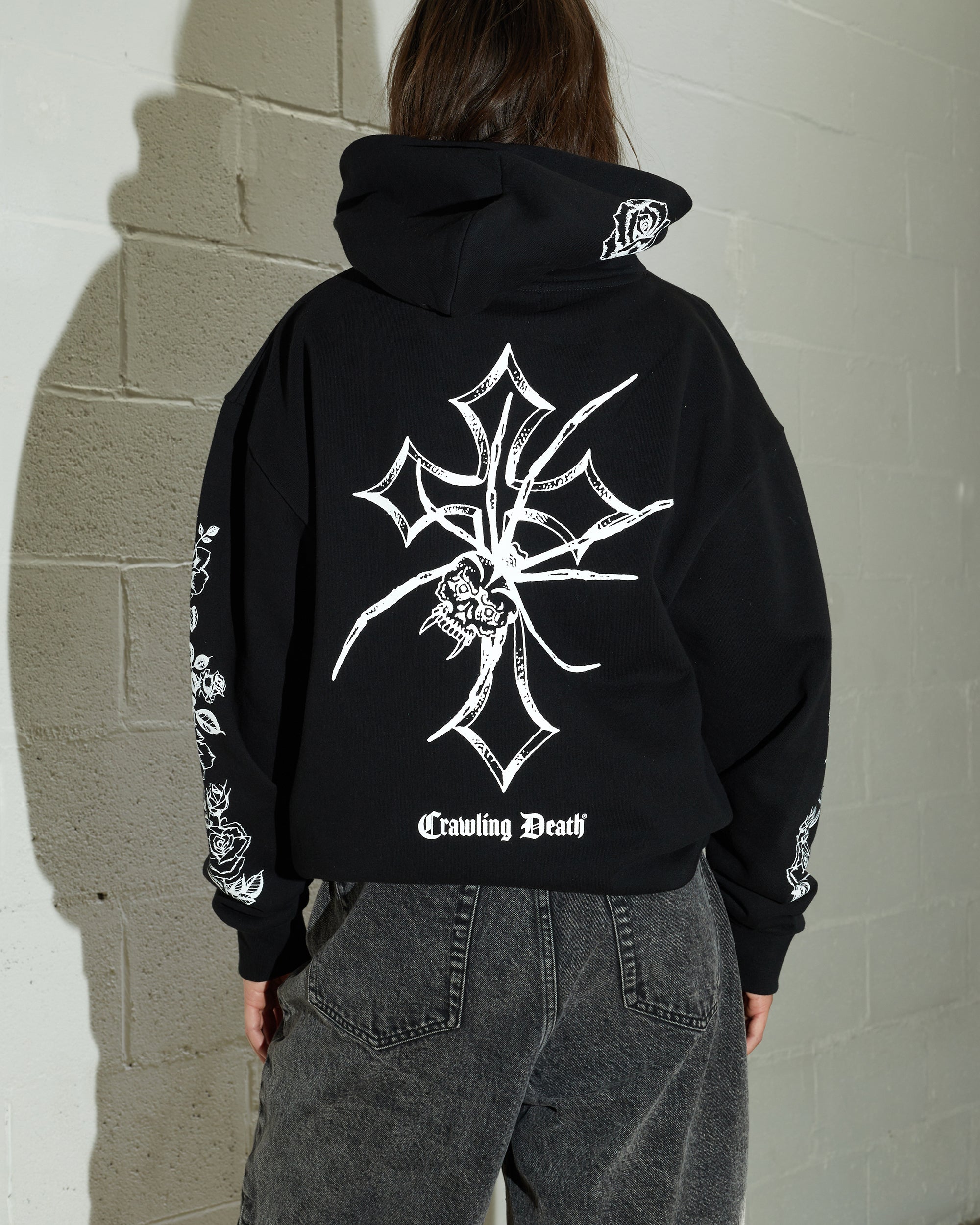 Spider Cross Heavy Hood | Black