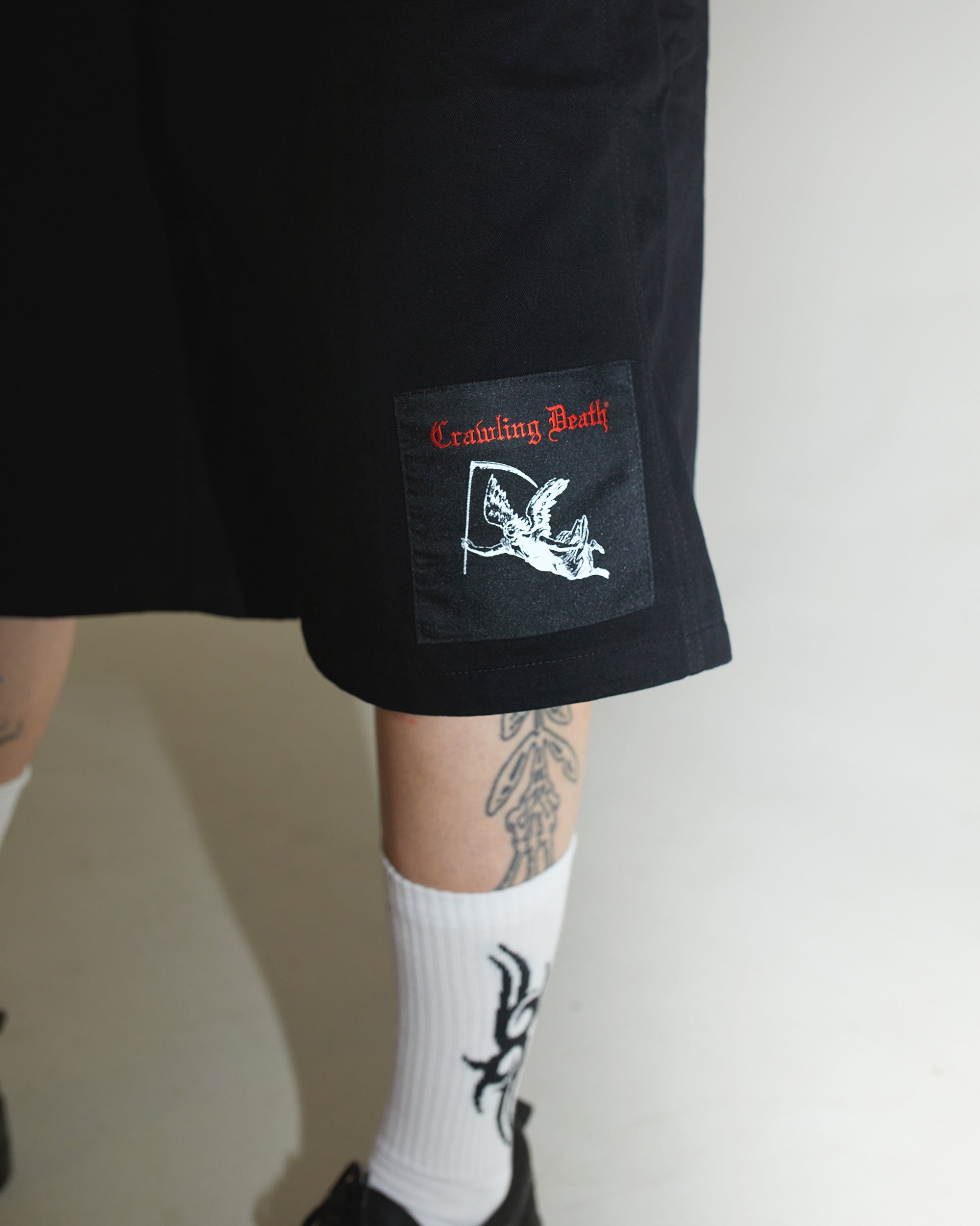 Death Angel Long Shorts | Black