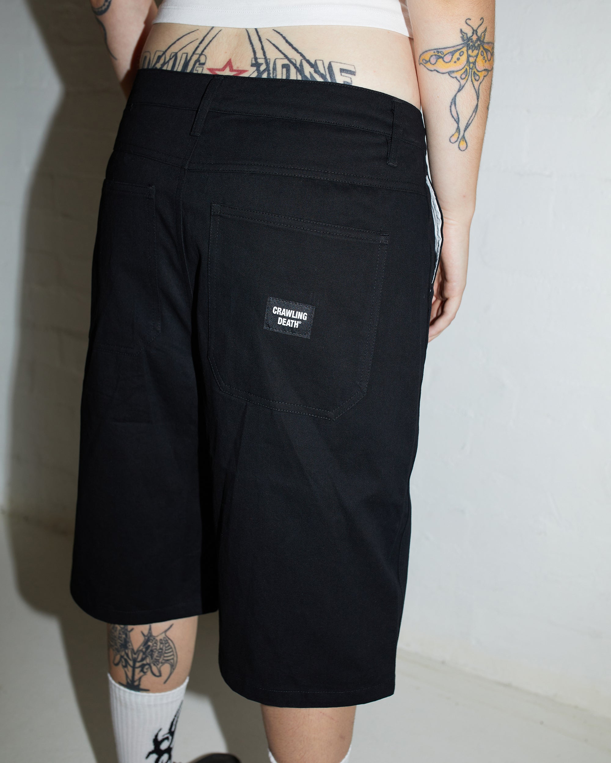 Death Angel Long Shorts | Black