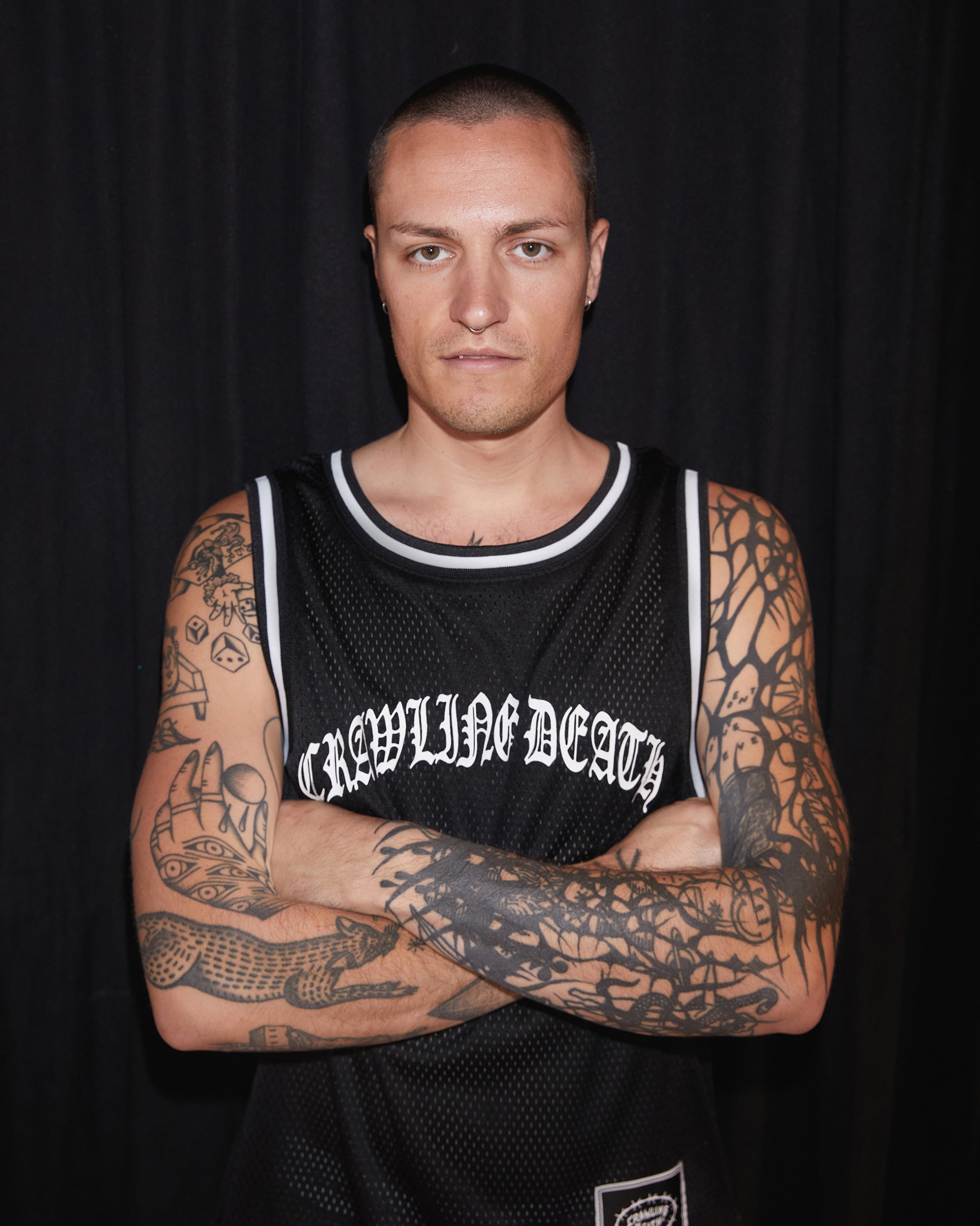 Mesh Basketball Jersey | Black