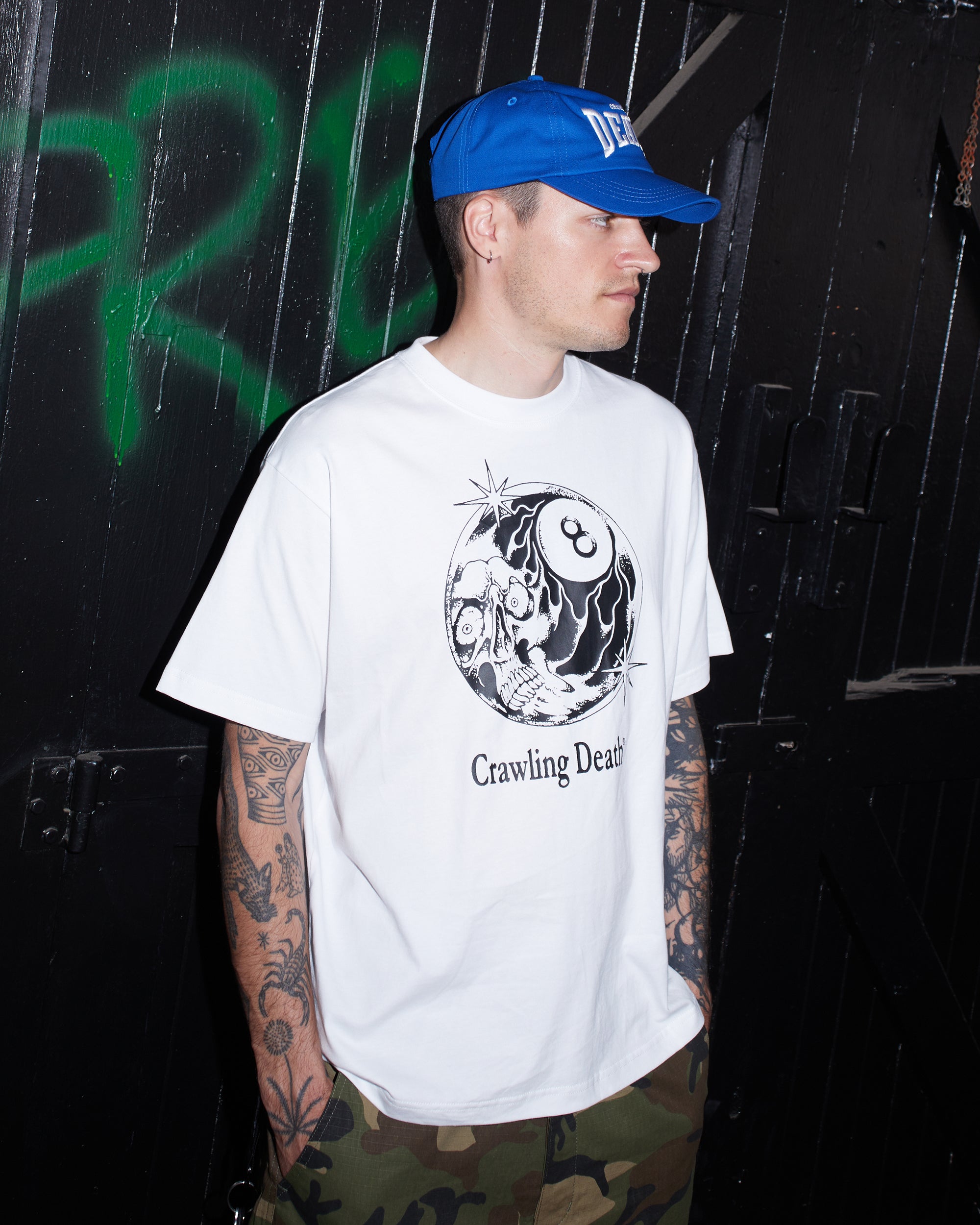 8 Ball Moon T-Shirt | White