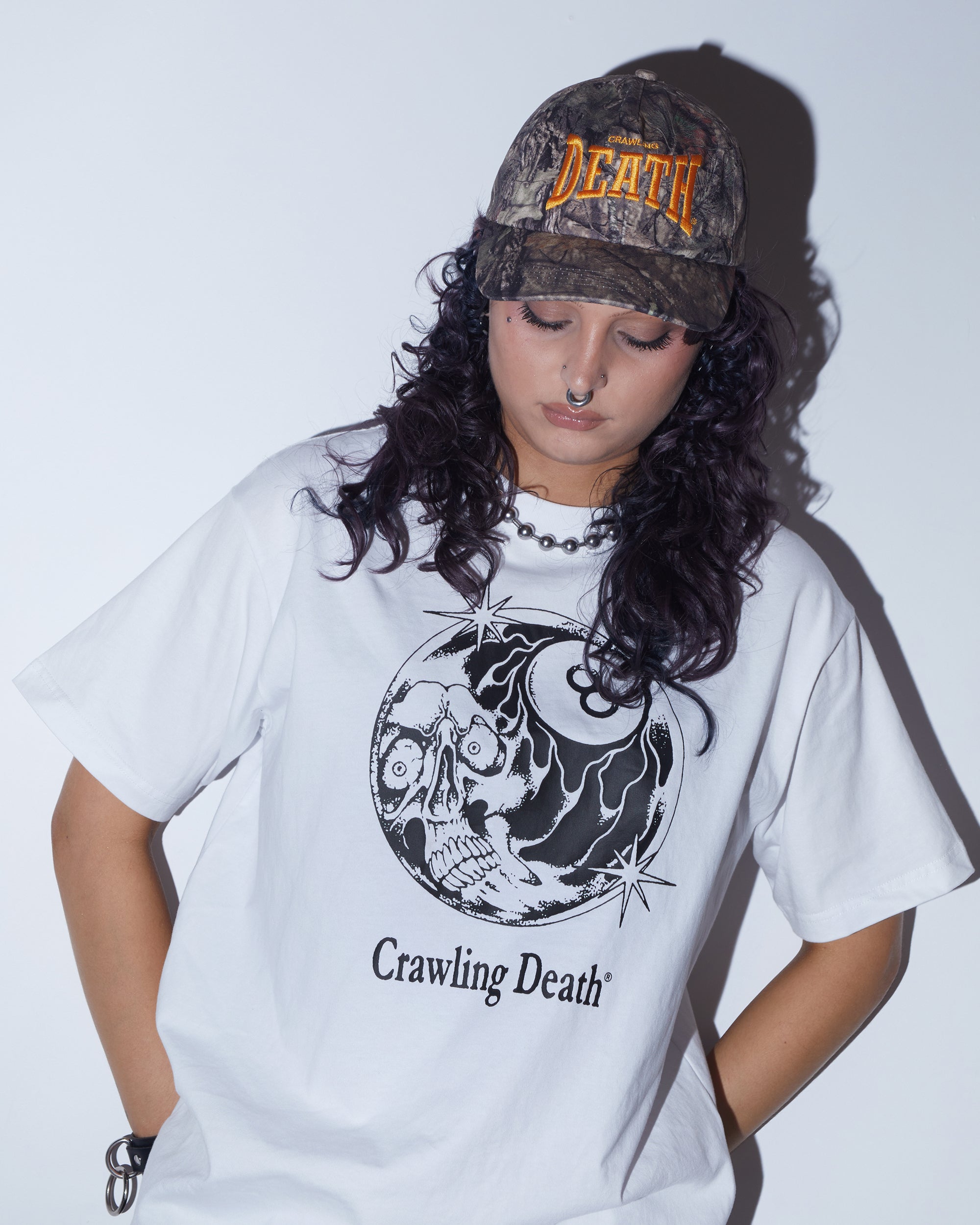 Curve Logo Cap | Camo & Orange