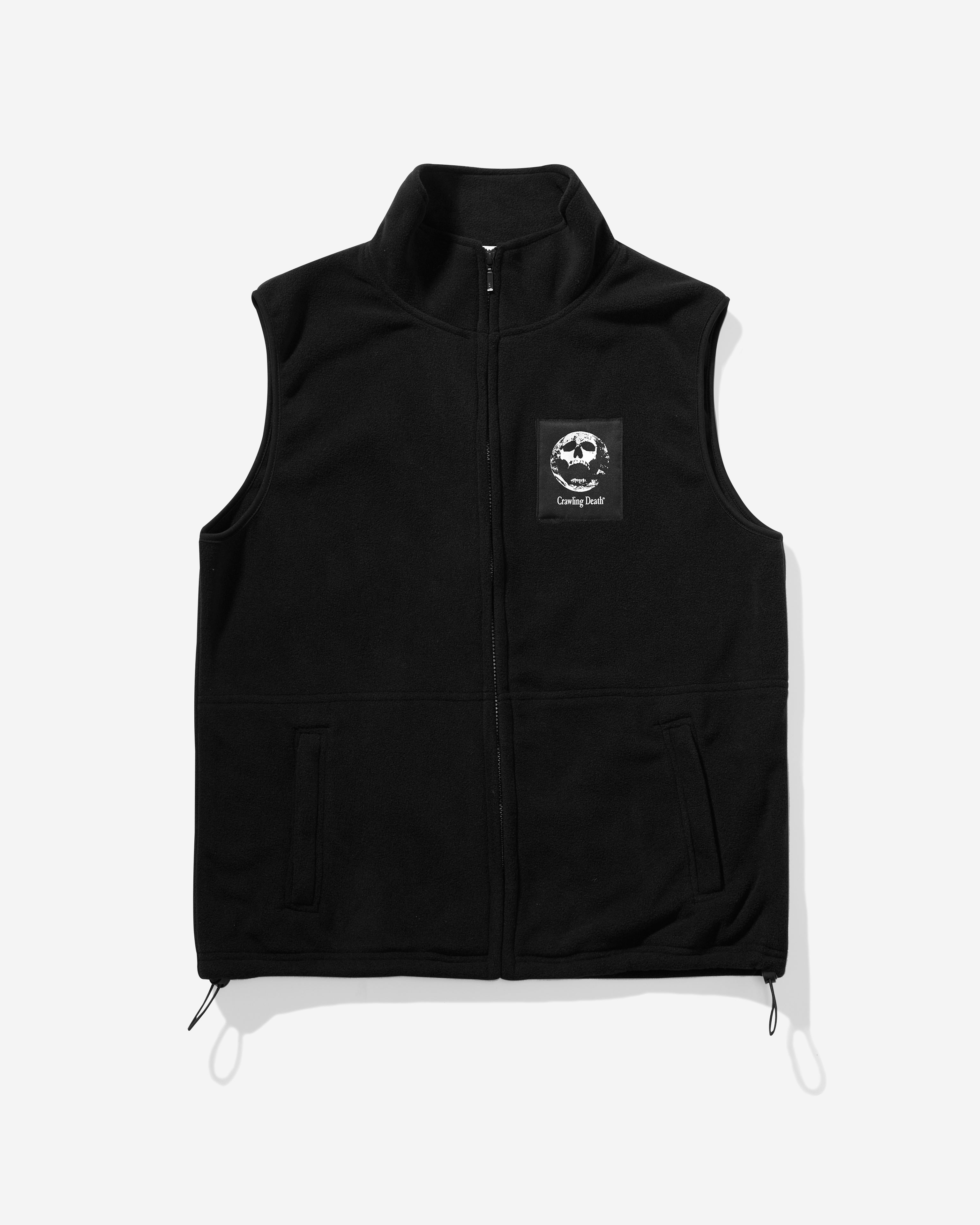 Earth Scream Polar Fleece Vest | Black