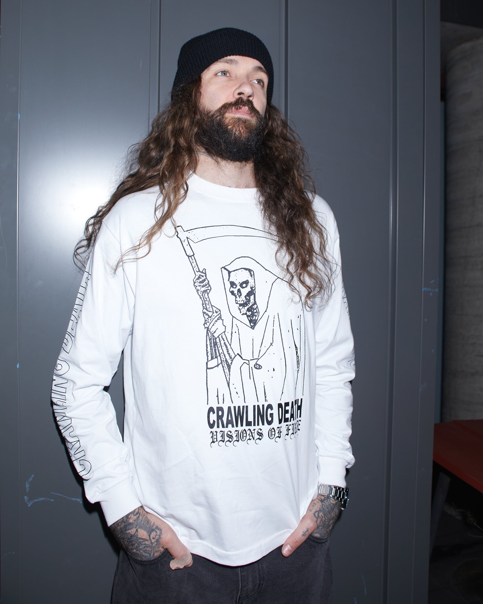 Visions Reaper Longsleeve | White
