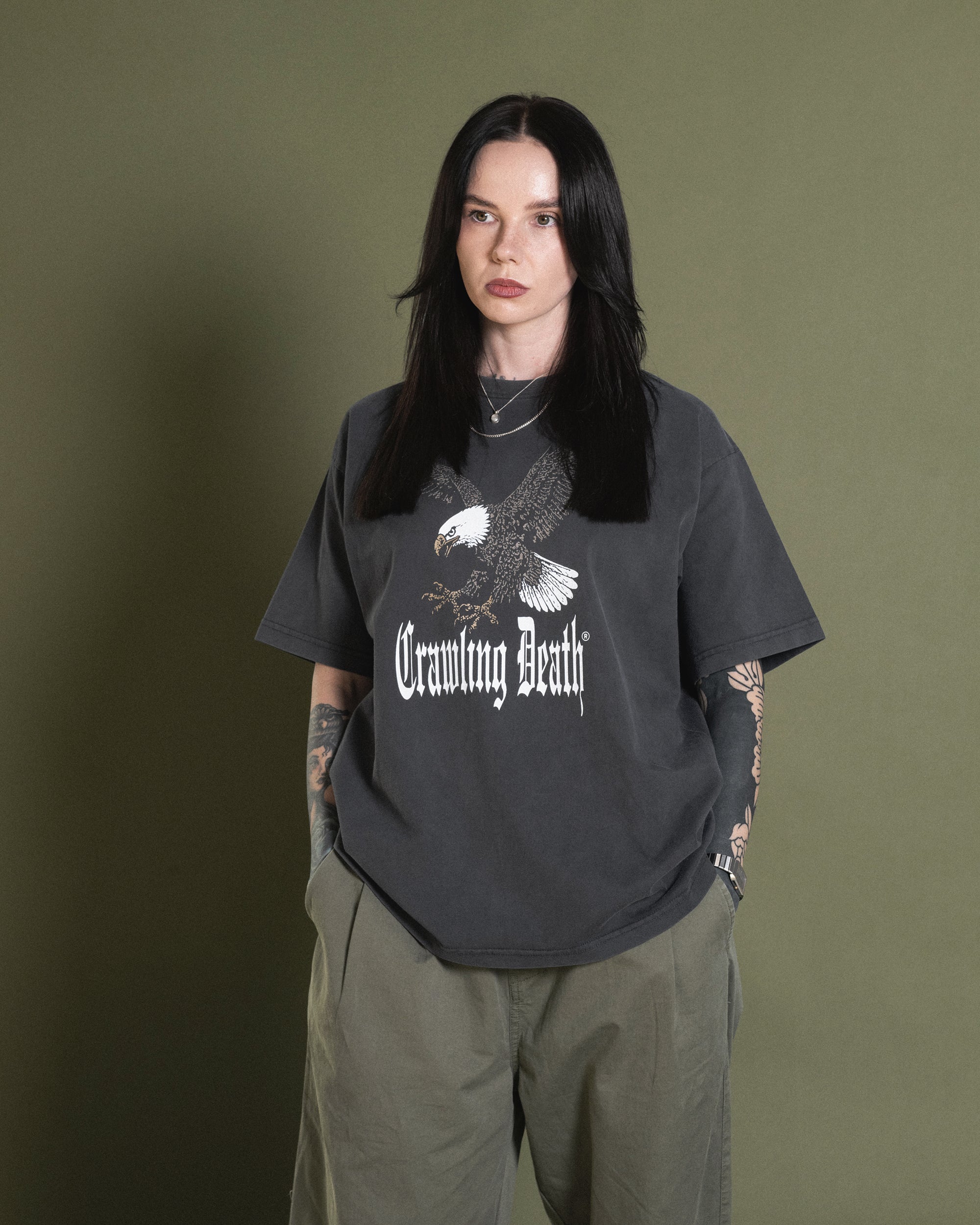 Eagle T-Shirt | Washed Black