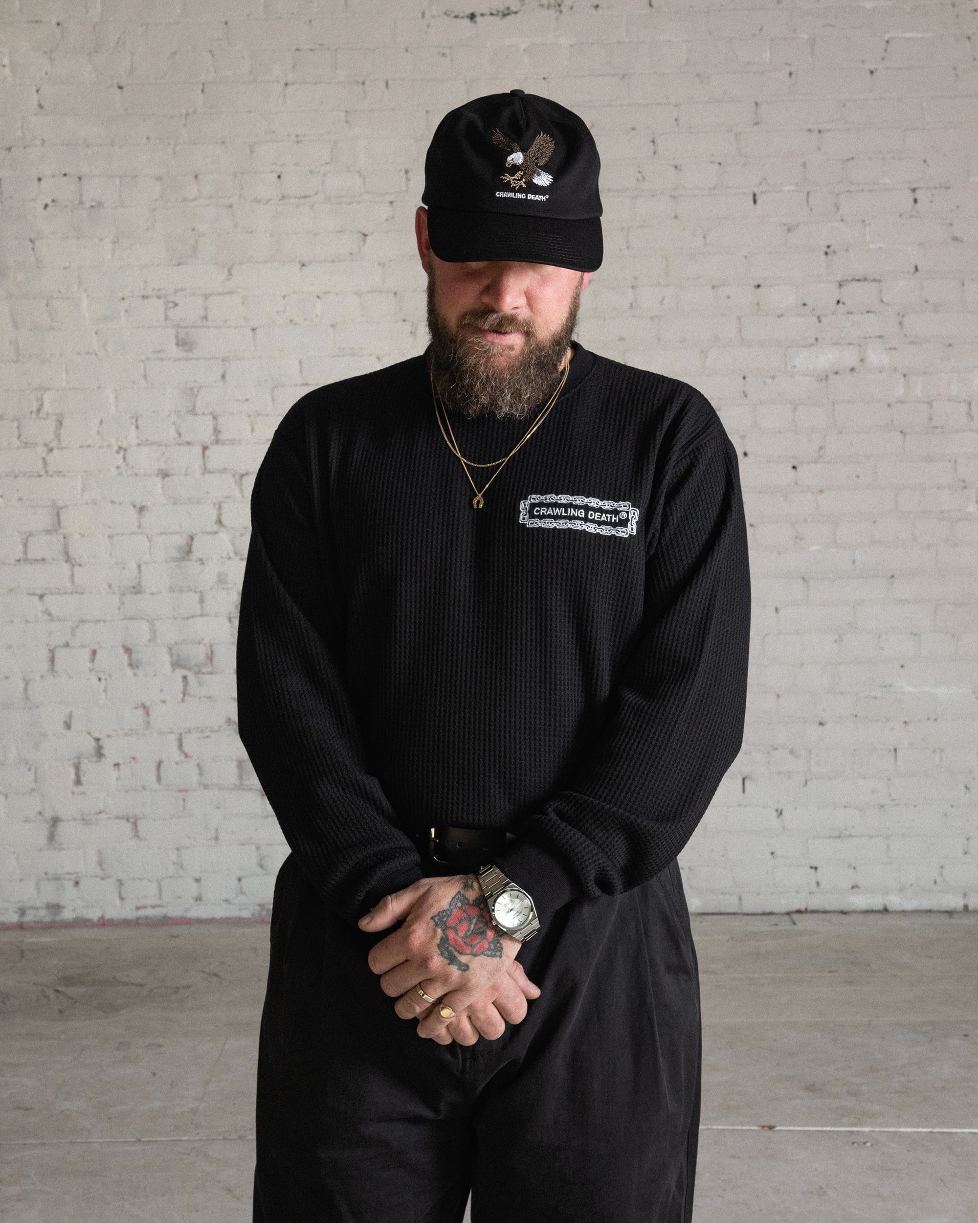 Chain Logo Waffle | Black