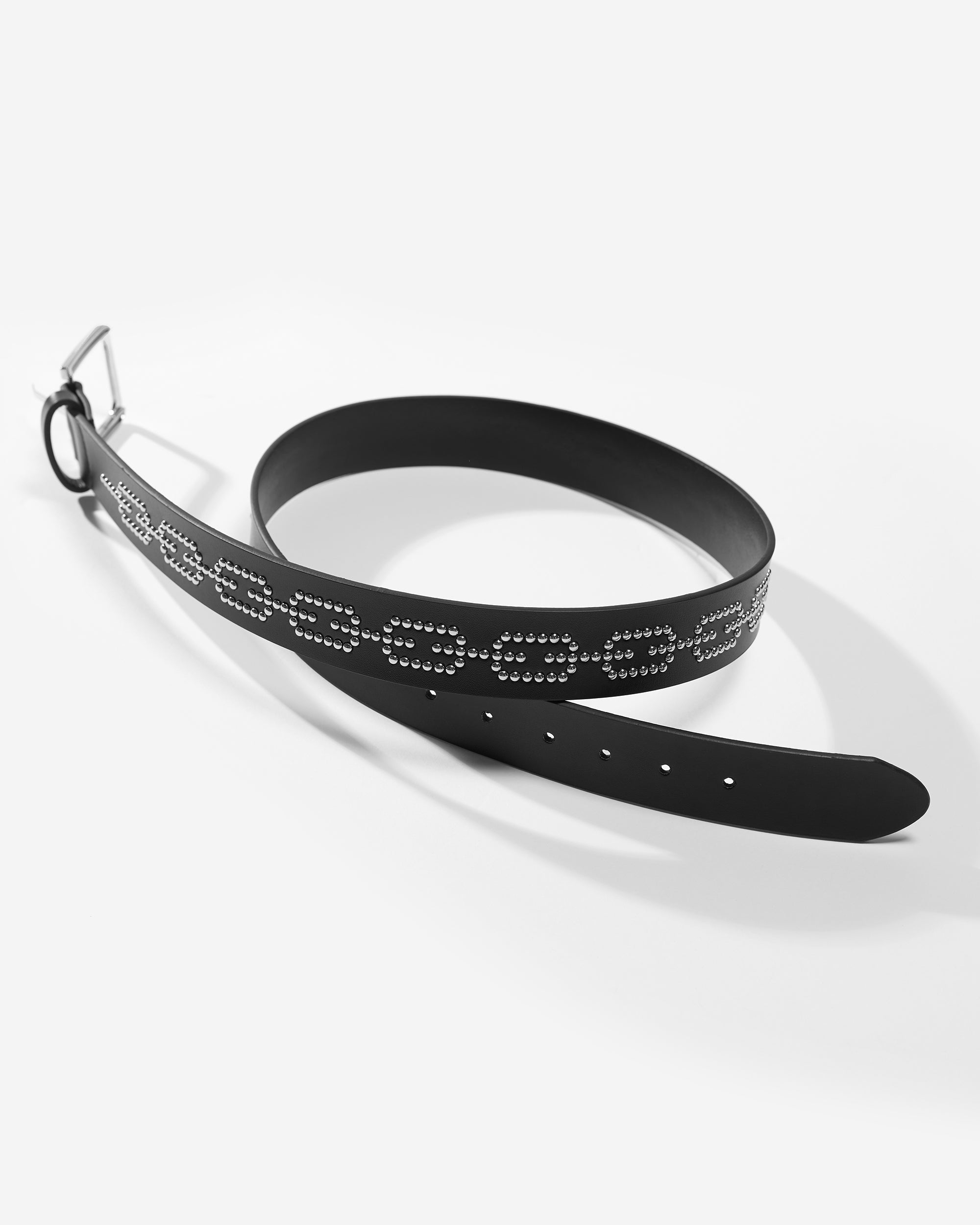 Chain Studs Belt | Leather