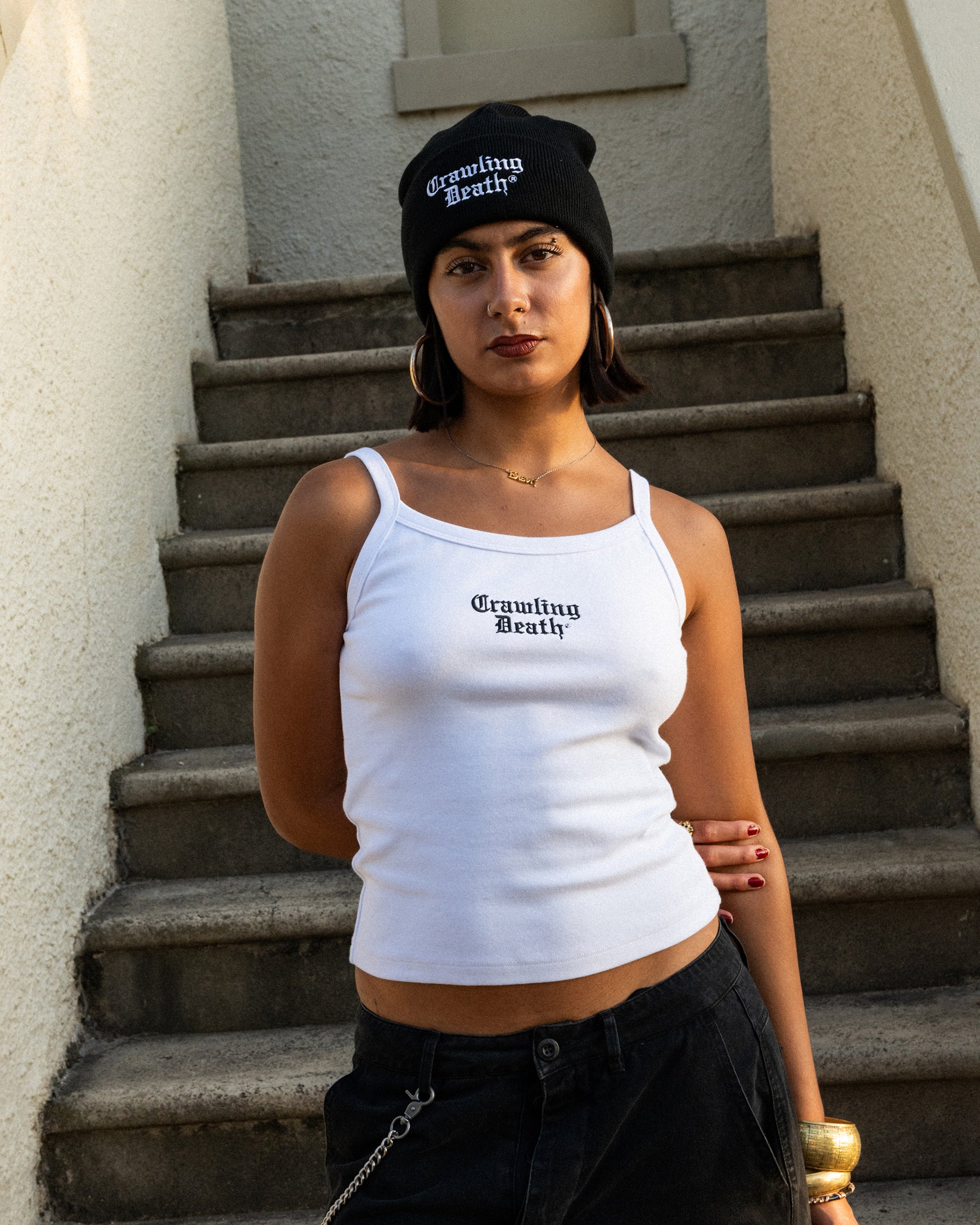 Girls Singlet | White