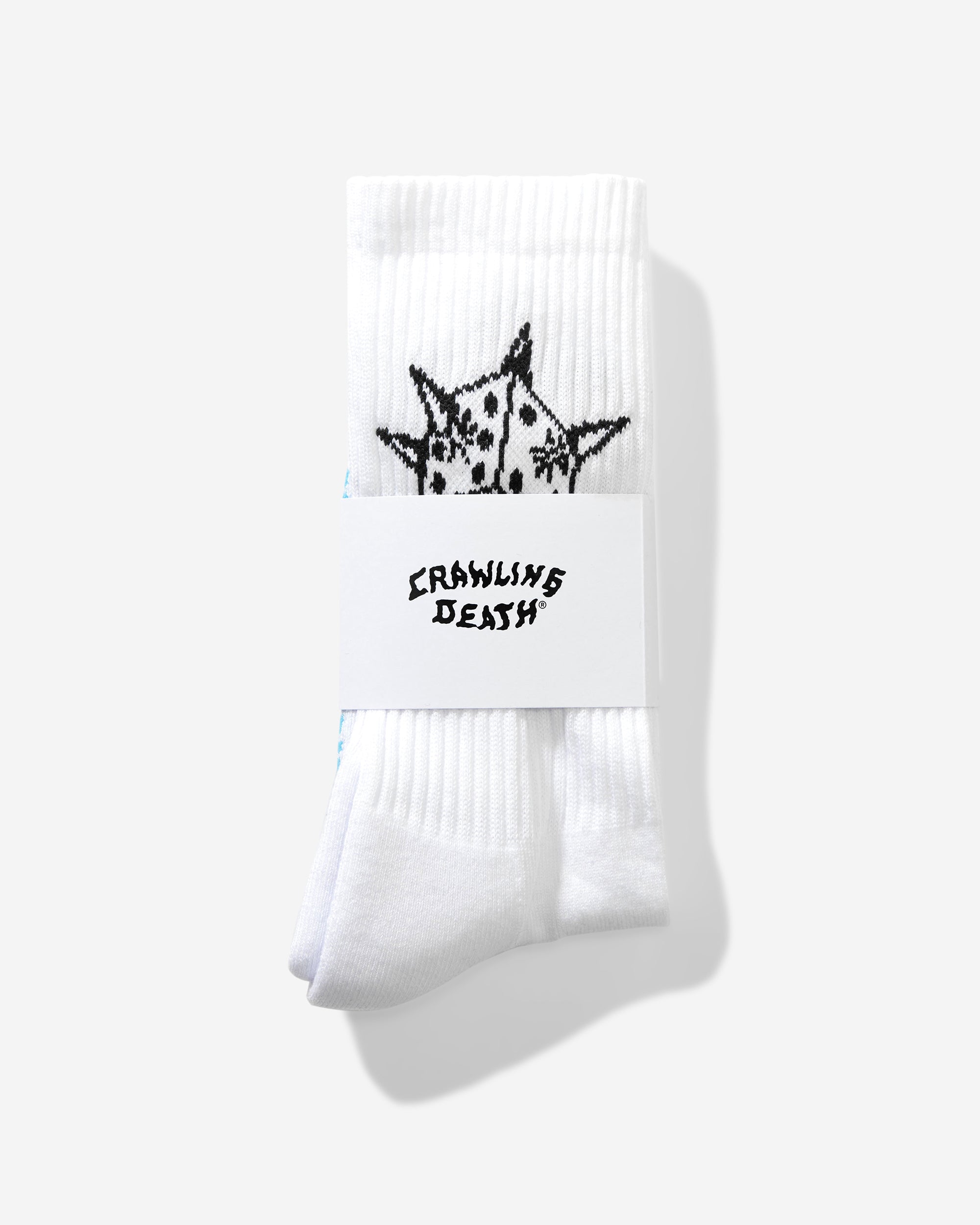 Spike Dice Socks | White