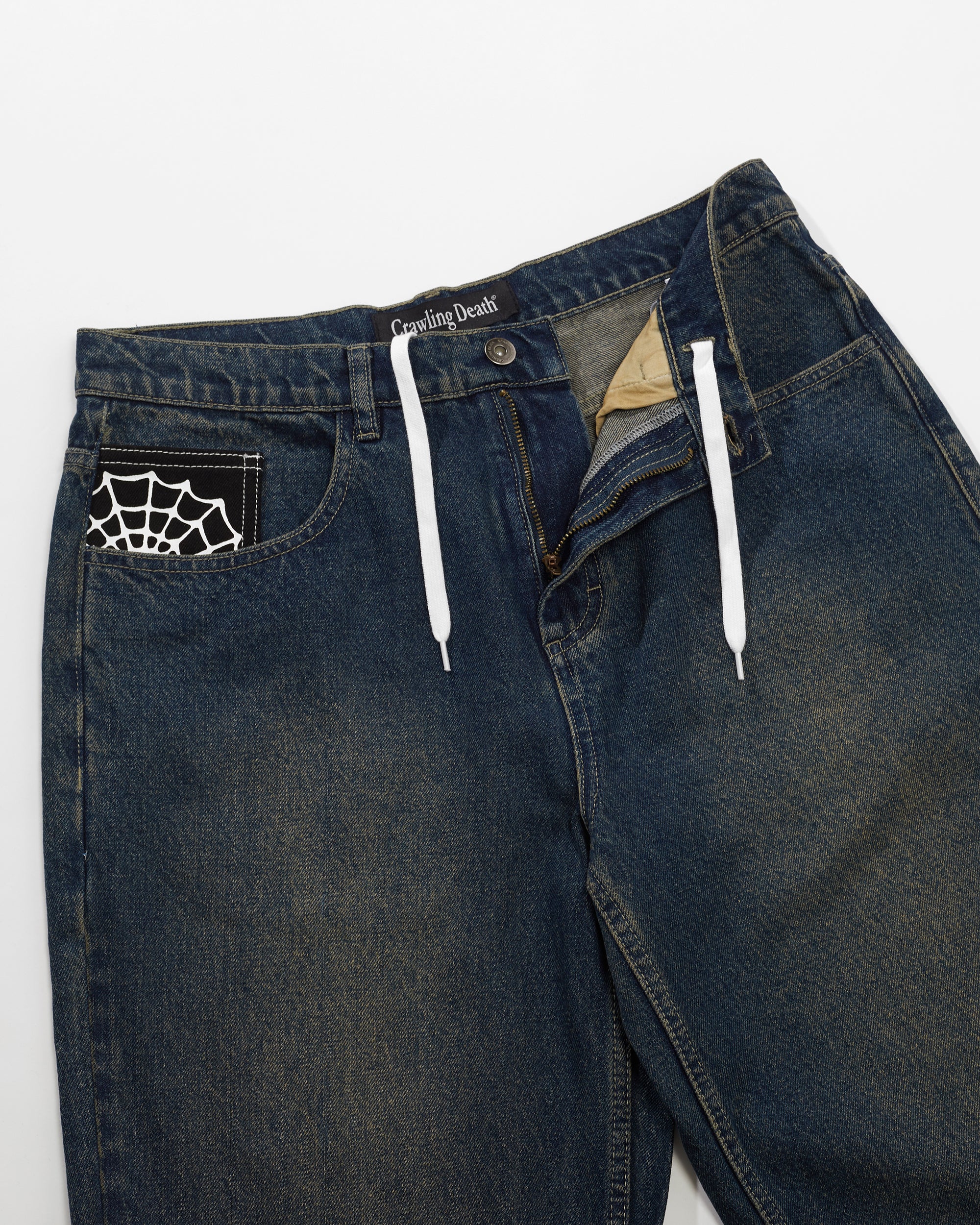 Web Denim Jeans Vintage Wash