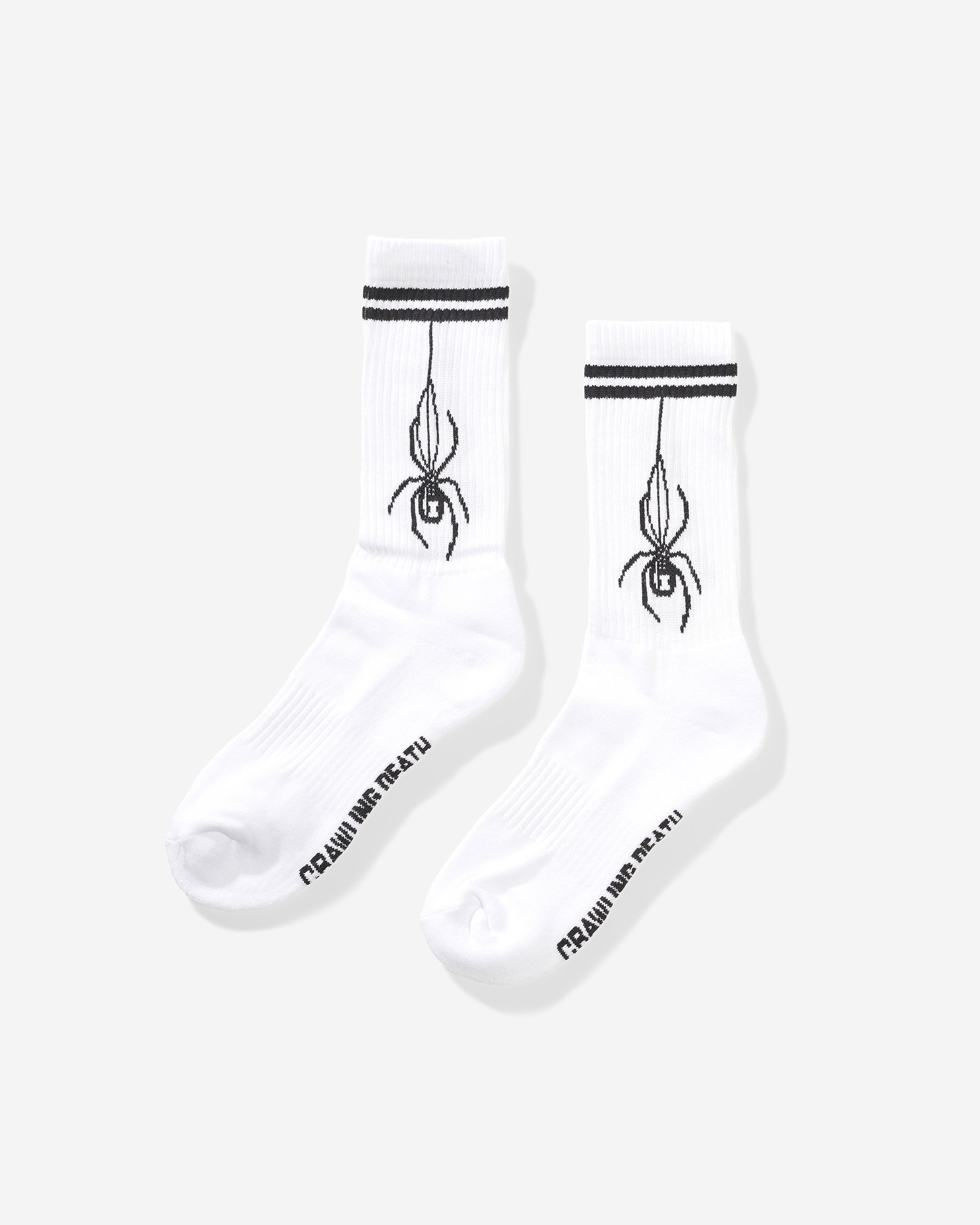 Spider Striped Socks White | Spider Sinclair