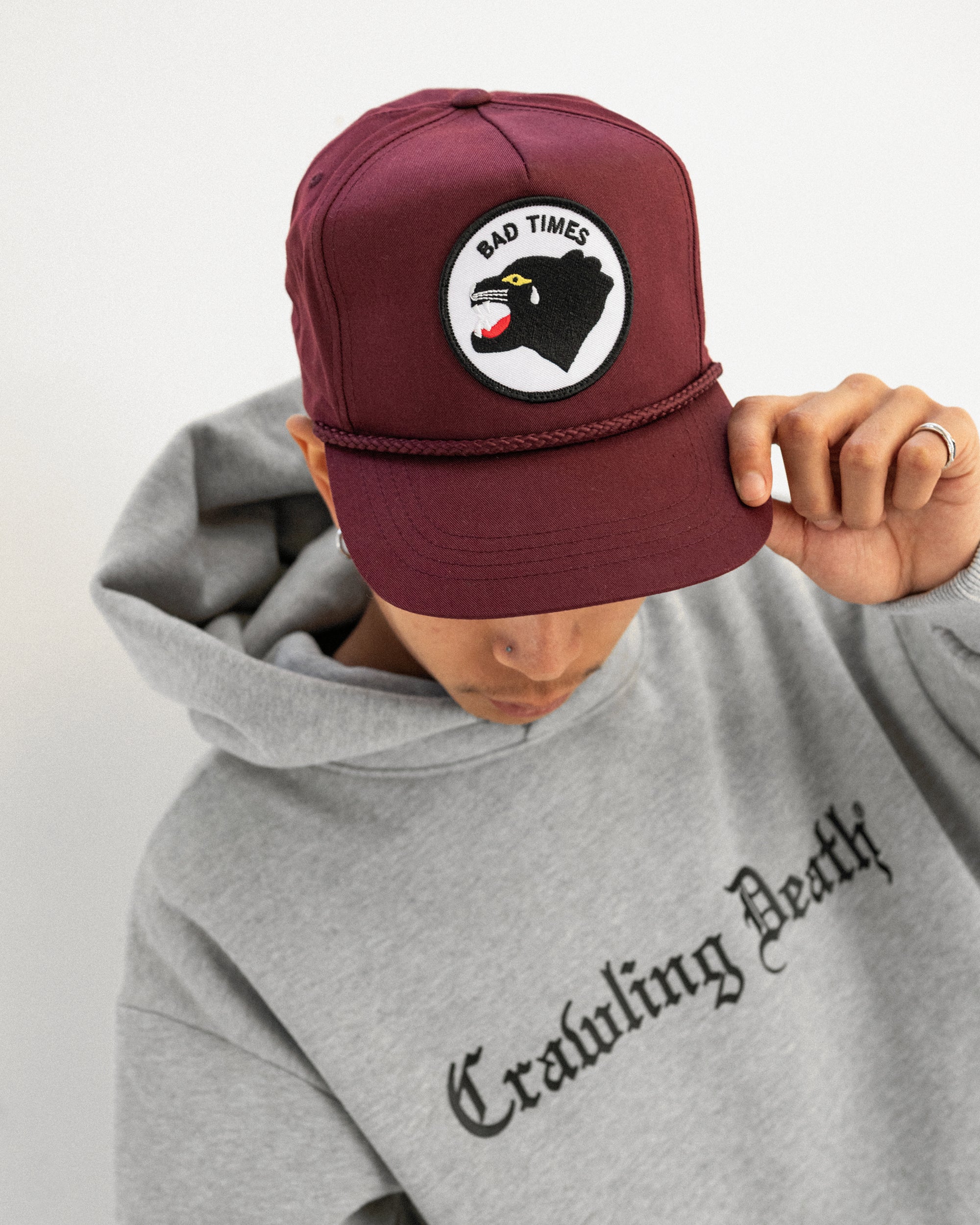 Bad Times Hat | Burgundy