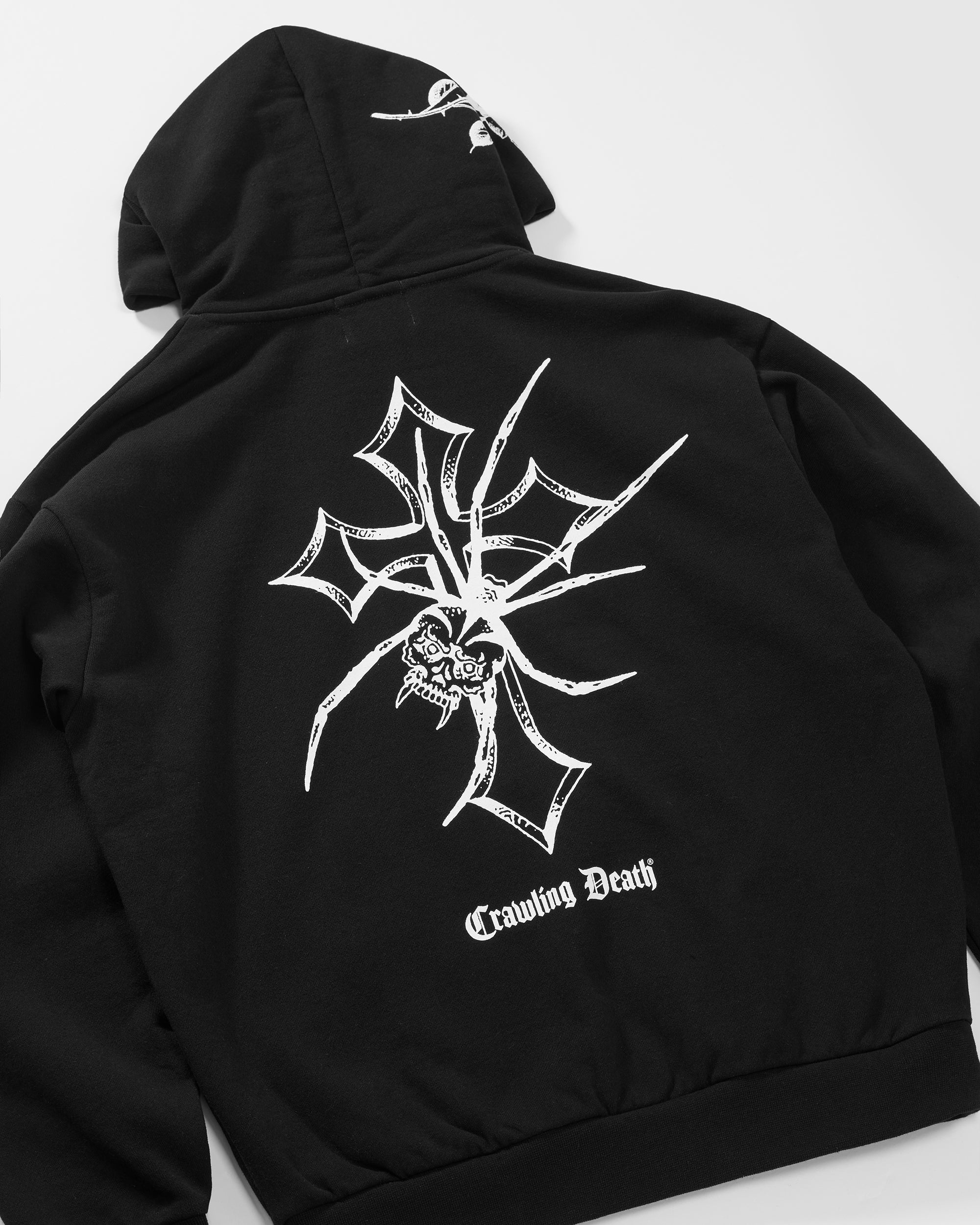 Spider Cross Heavy Hood | Black