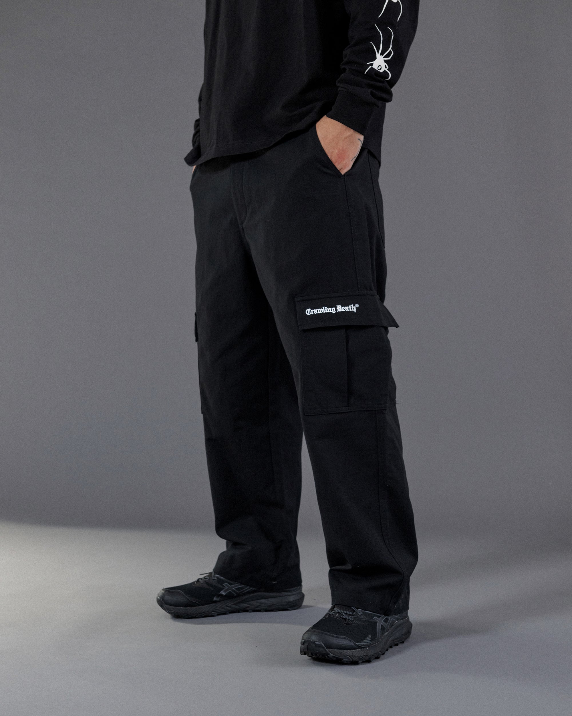 Ripstop Cargo Pants | Black