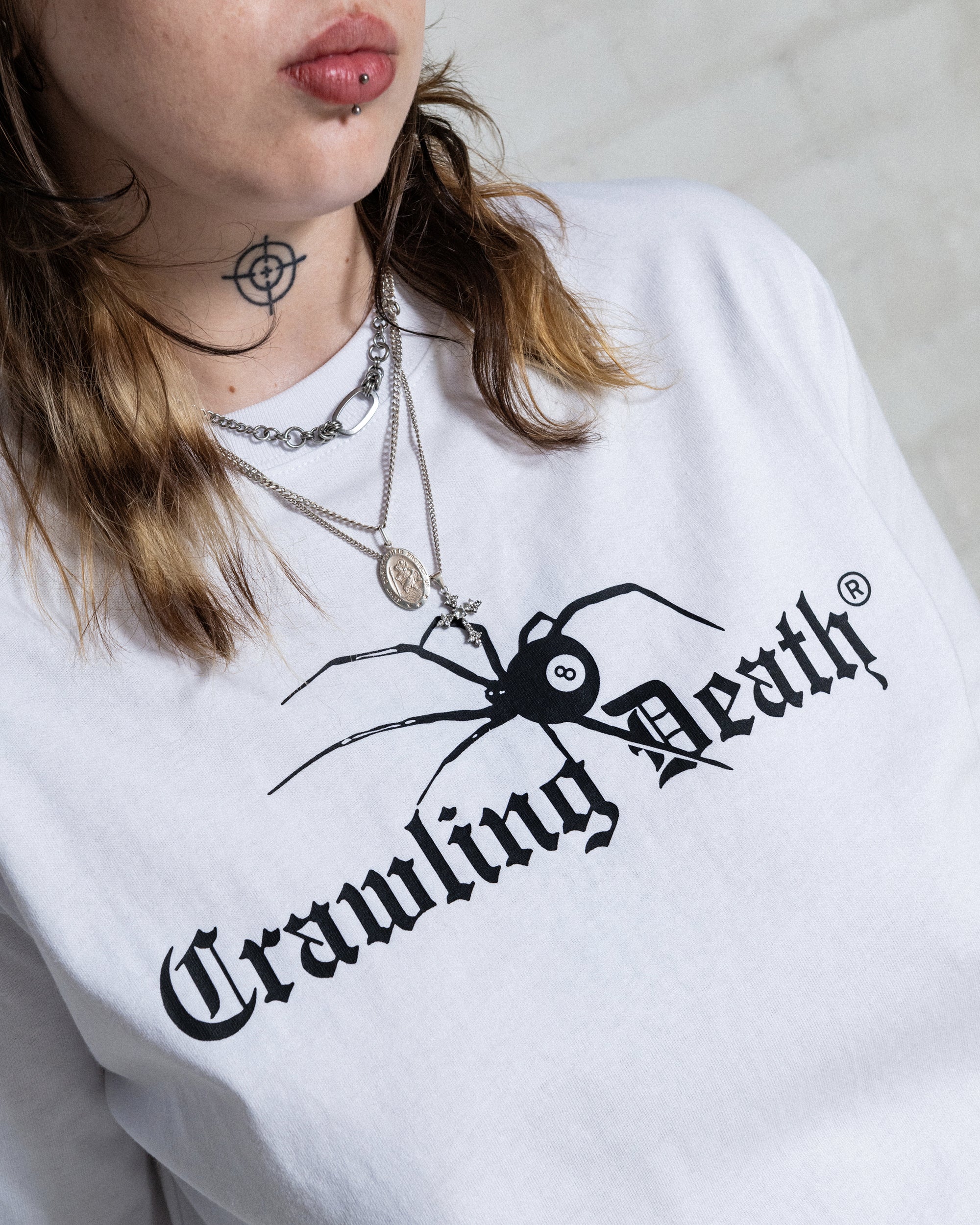 Spider 8 Ball T-Shirt | White