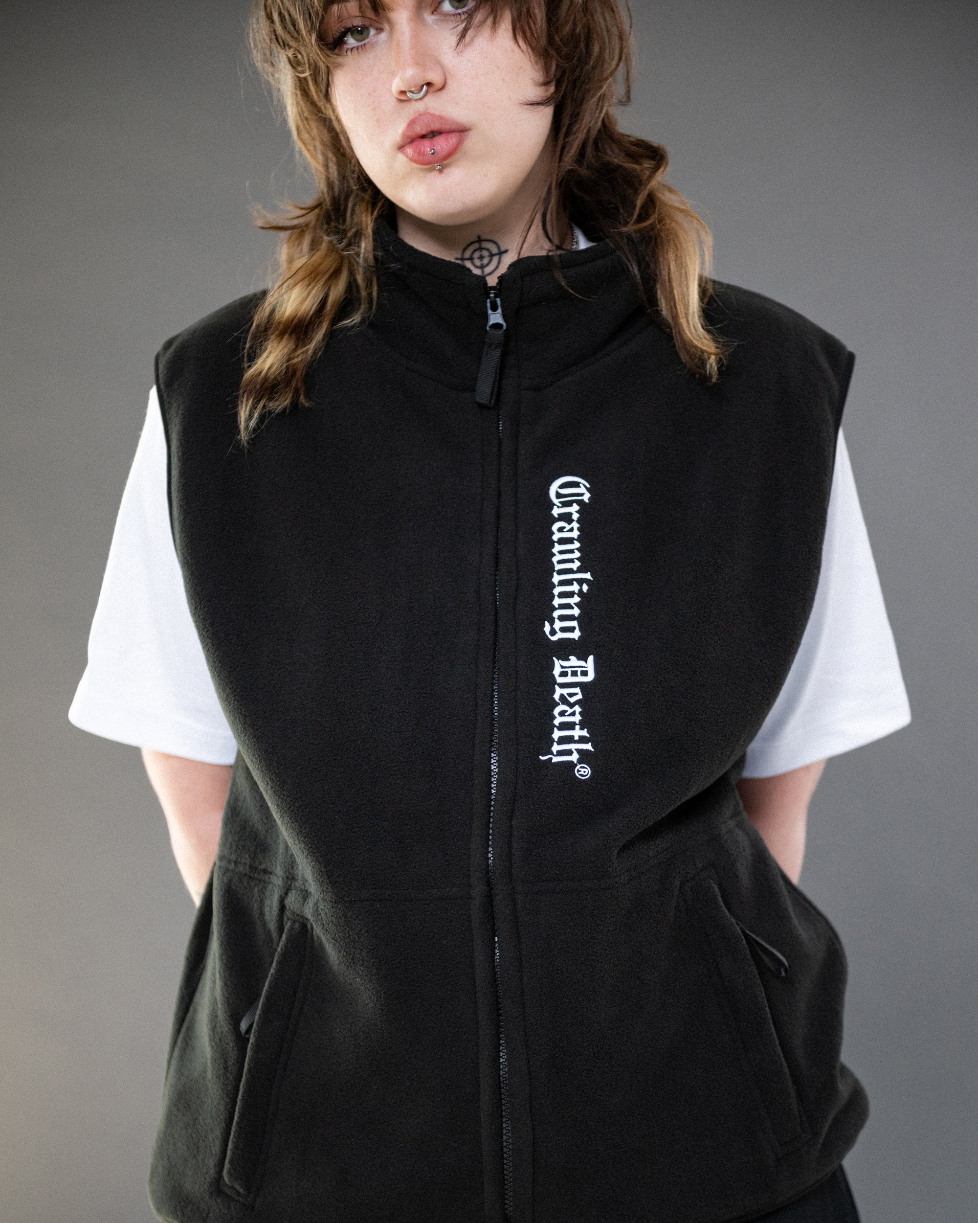 Polar Fleece Vest | Gothic Logo