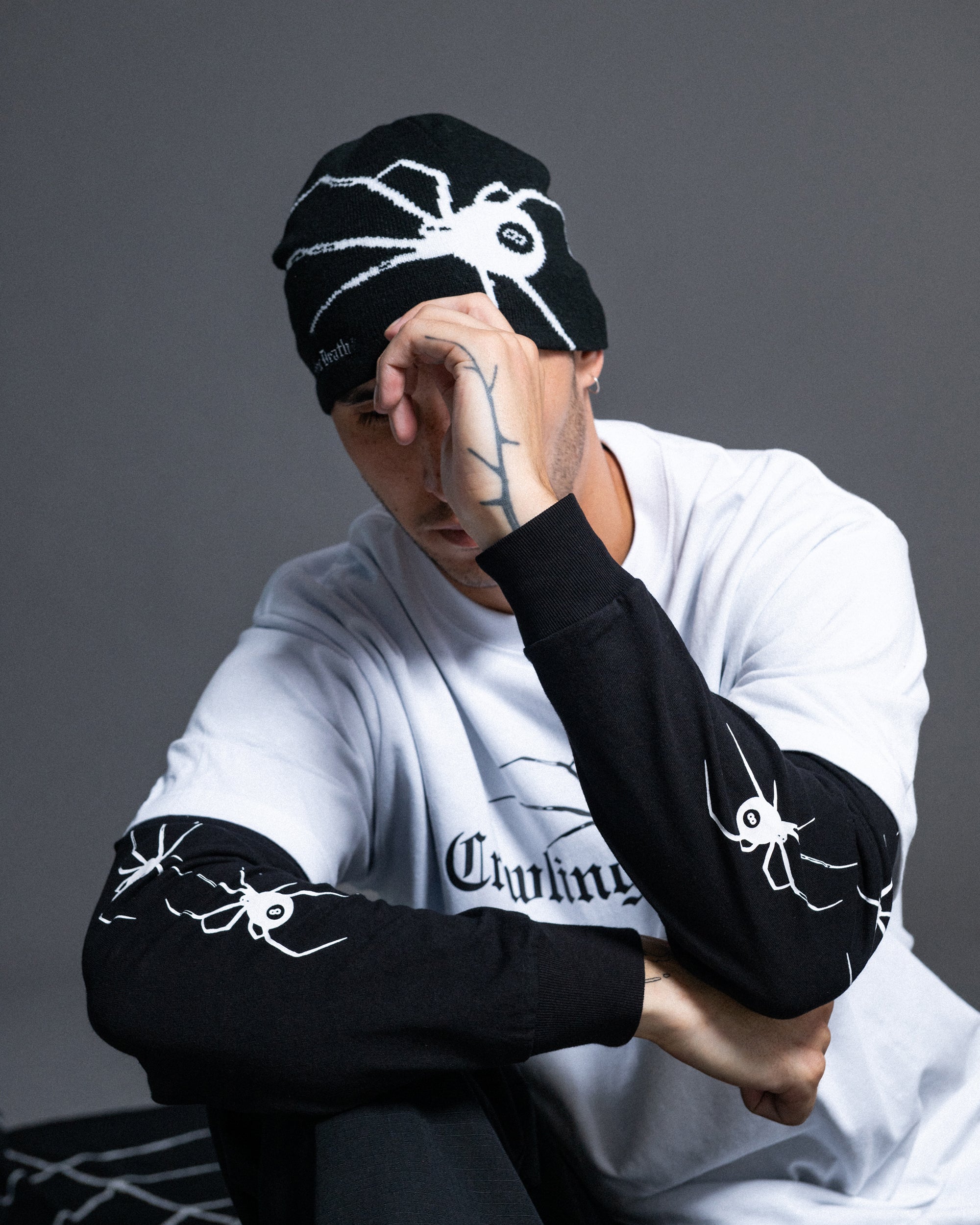 Spider 8 Ball Beanie | Black