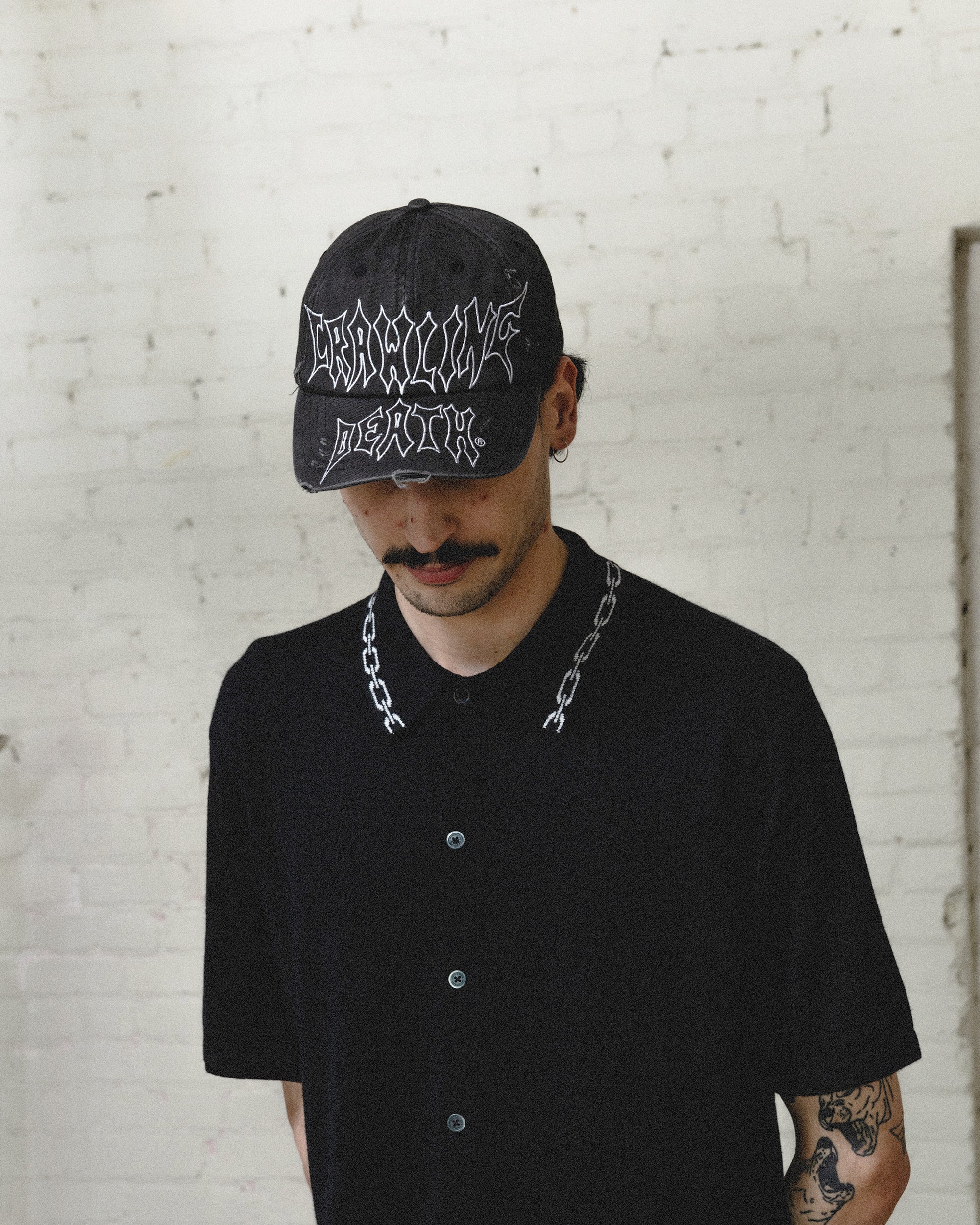 Metal Outline Cap | Distressed