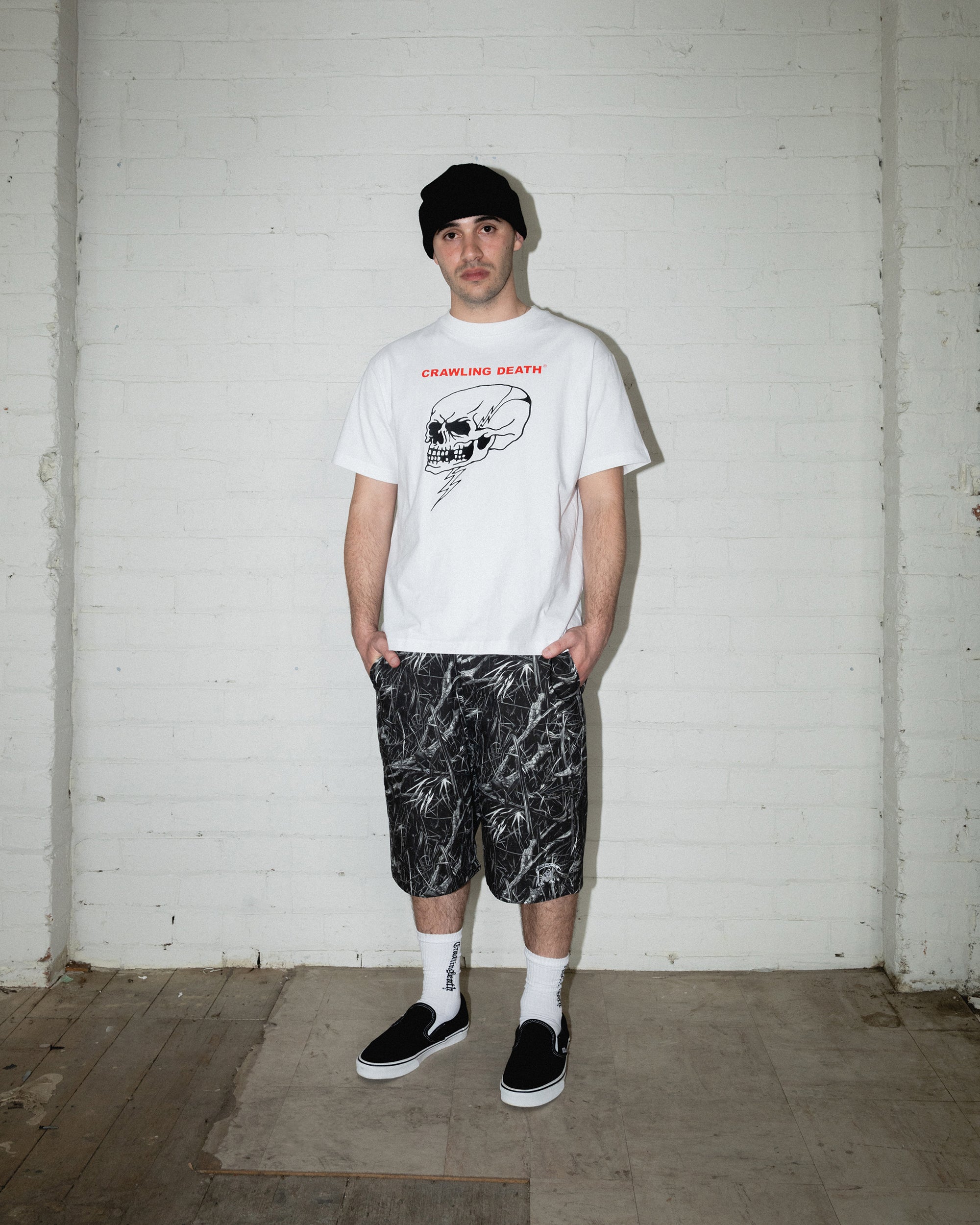 Flash Skull T-Shirt | White