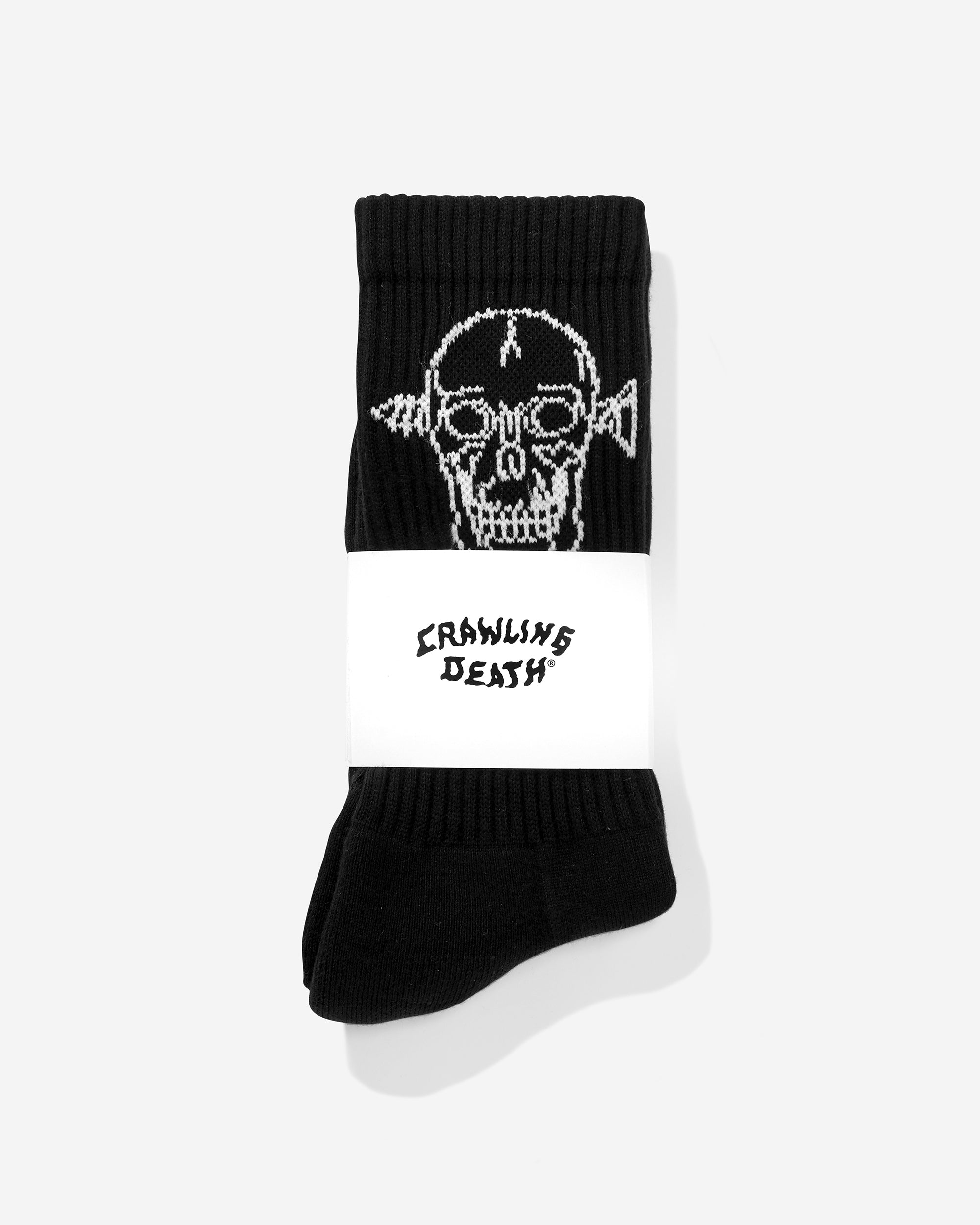 Screw Skull Socks | Black