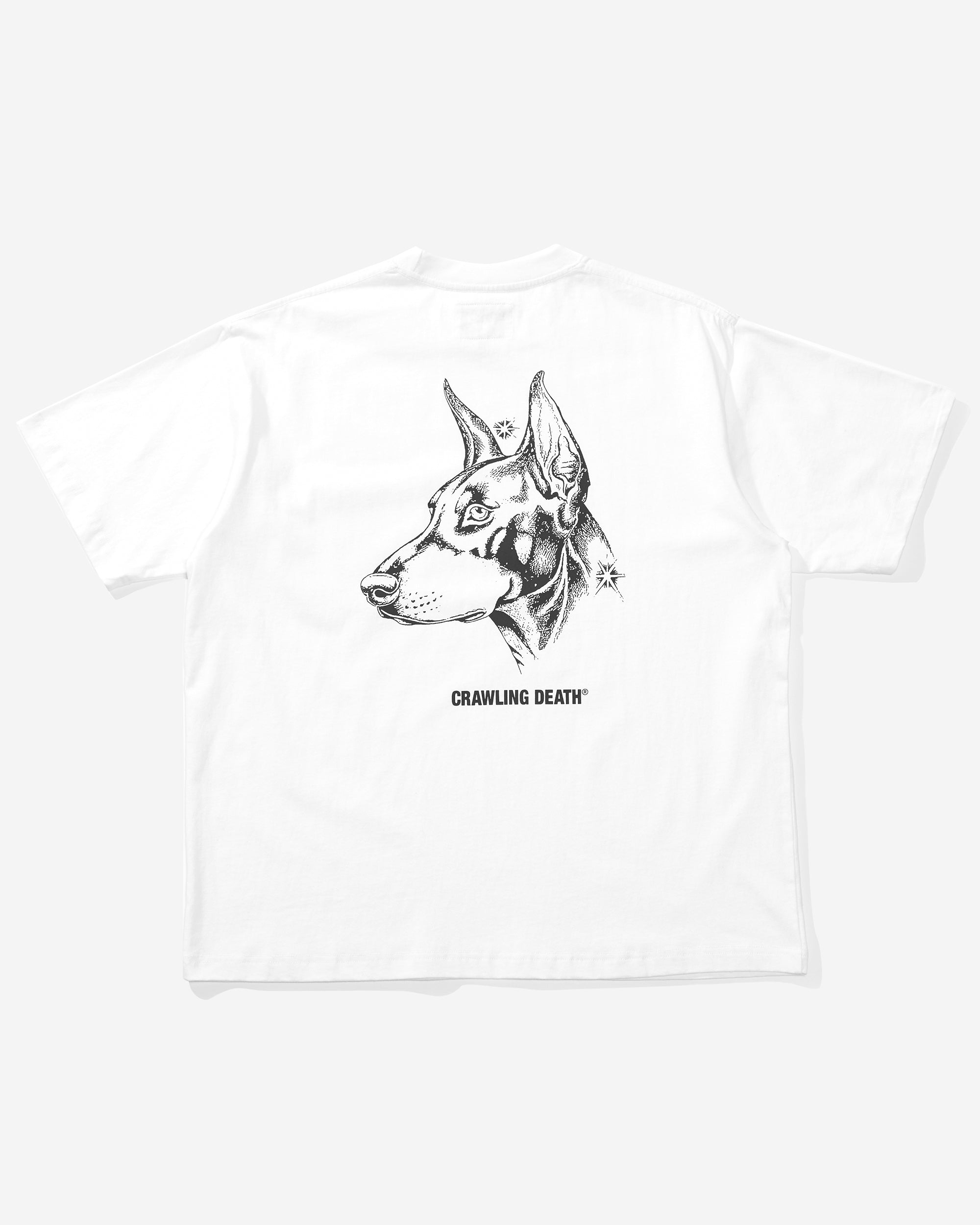 Dog Pocket Tee White | Spider Sinclair
