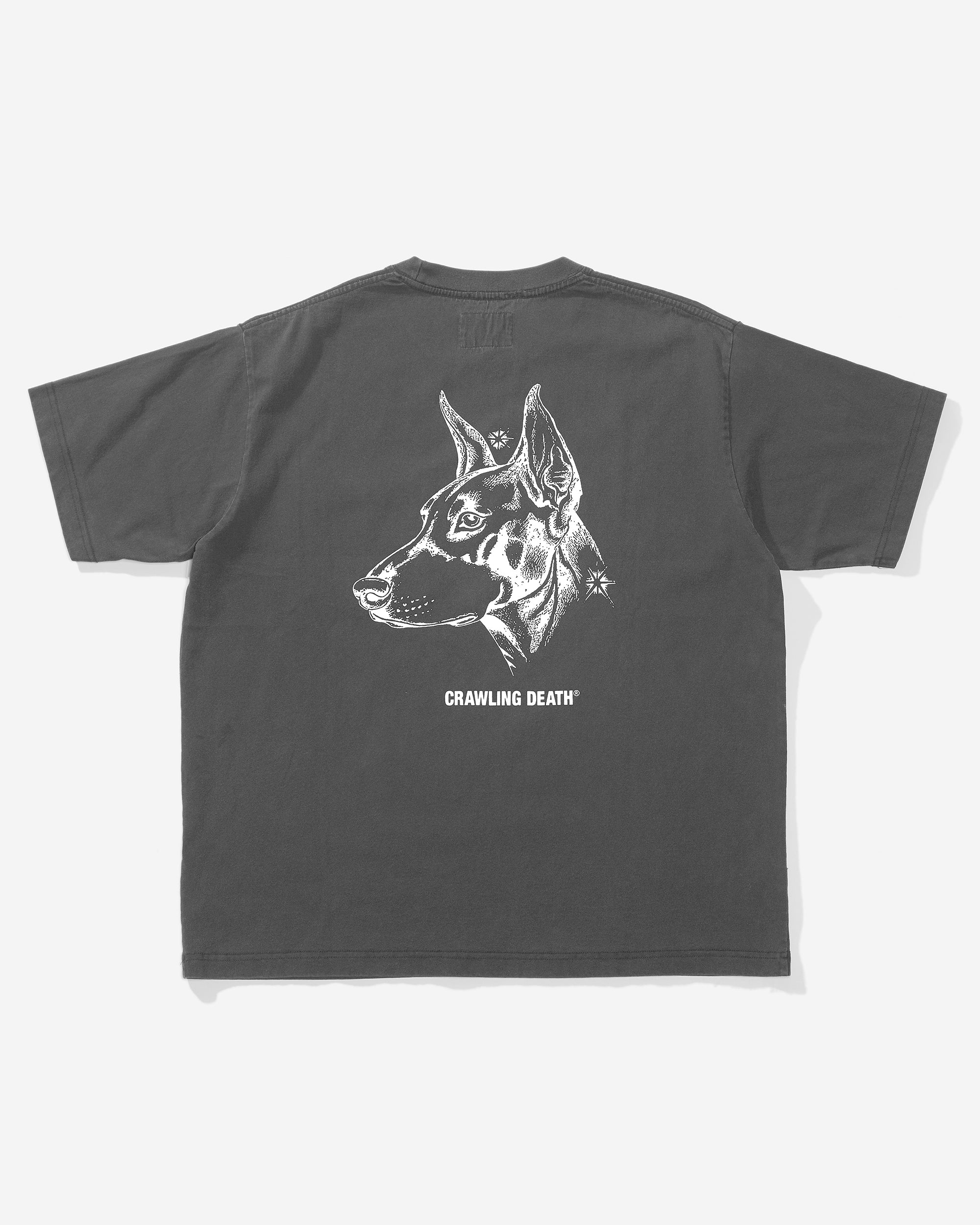 Dog Pocket Tee Washed Charcoal | Spider Sinclair