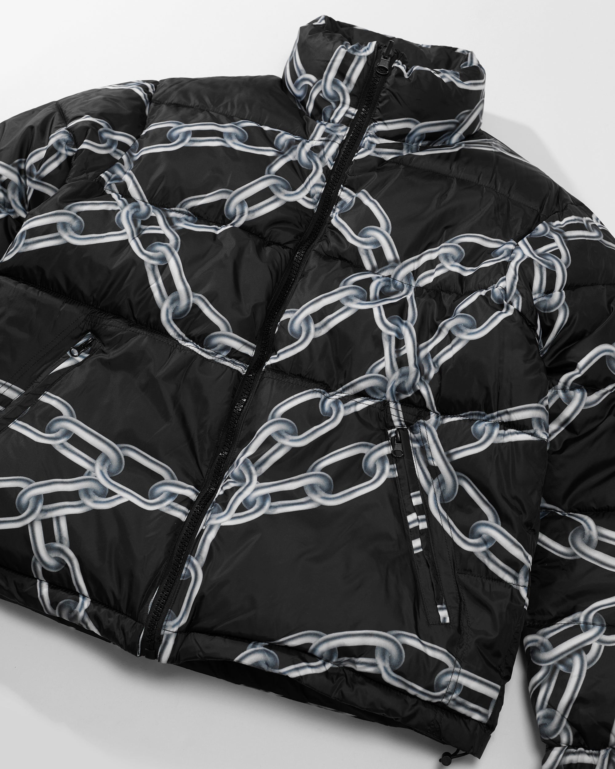 Reversible Chains Puffer Jacket