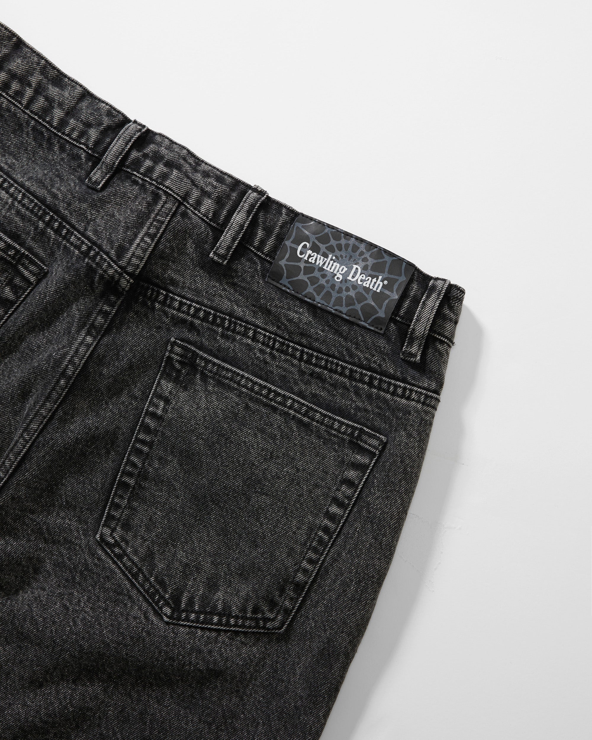 Web Denim Jeans Acid Black