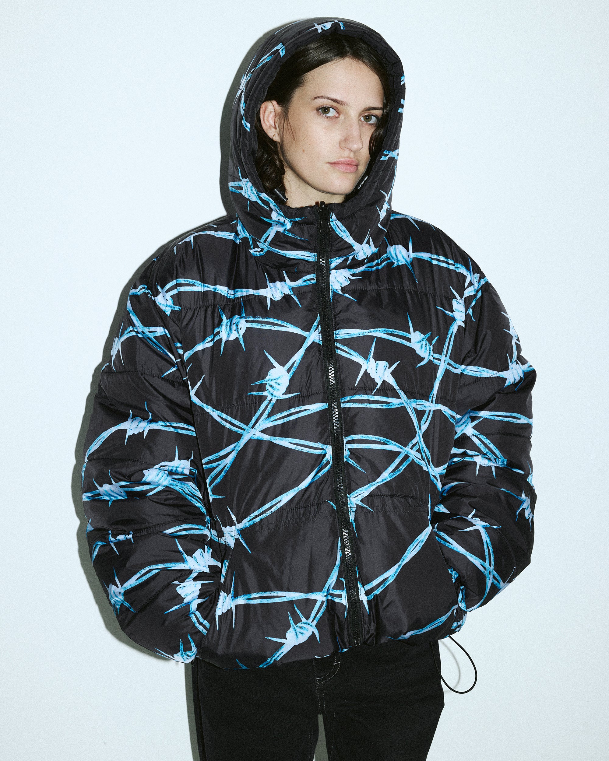 Barbed Wire Puffer Jacket