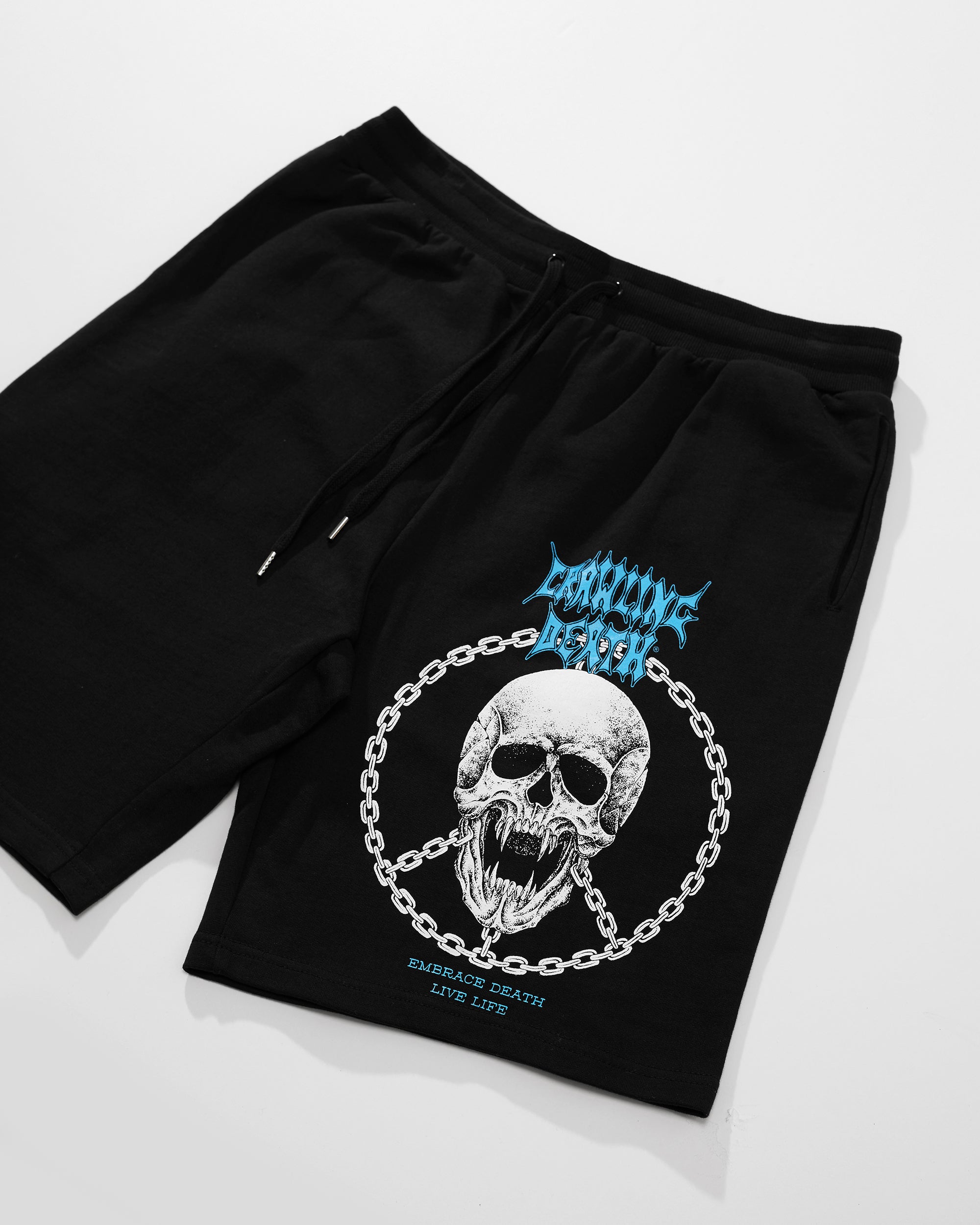 Peace Skull Shorts | Black