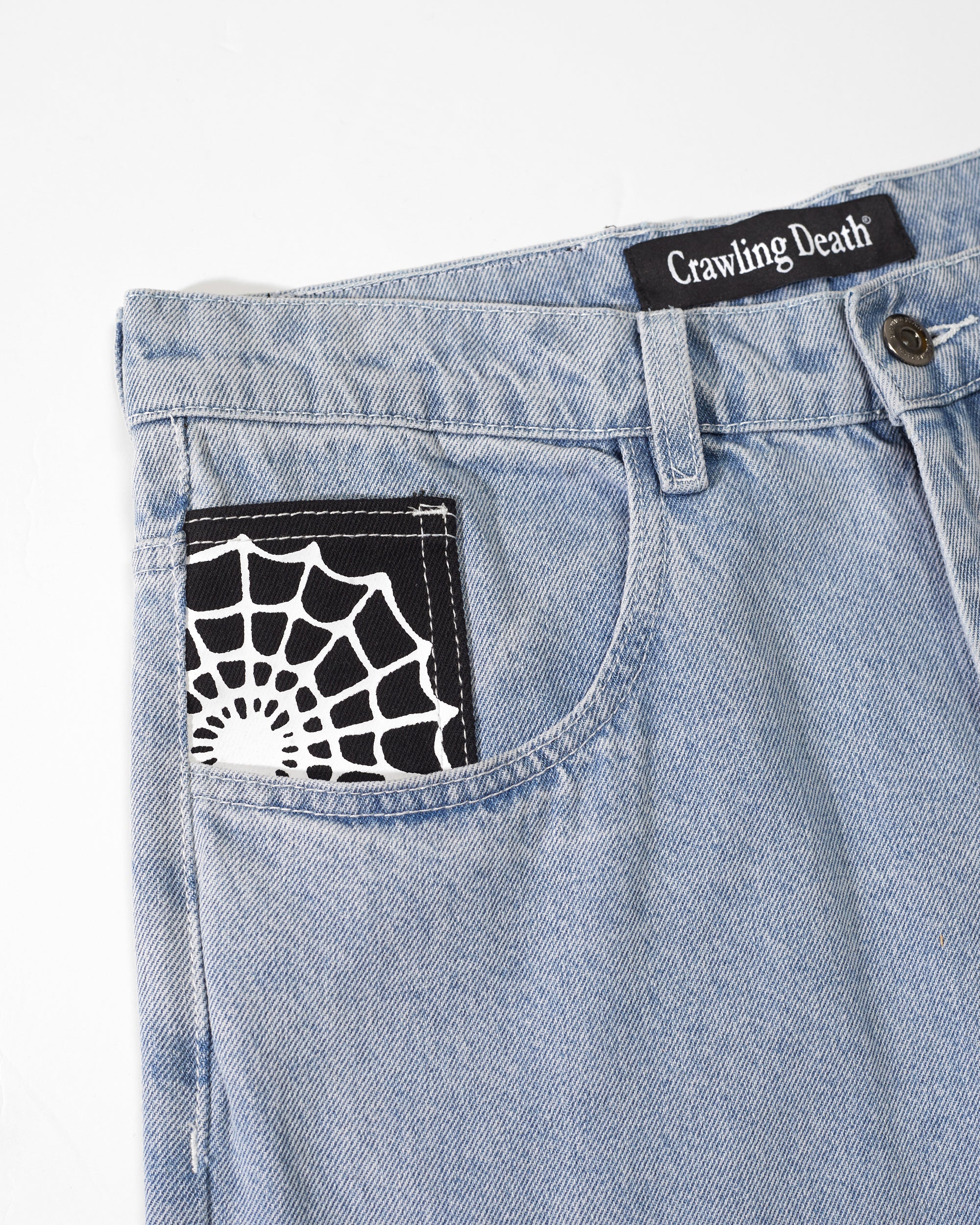 Web Denim Jeans | Light Blue