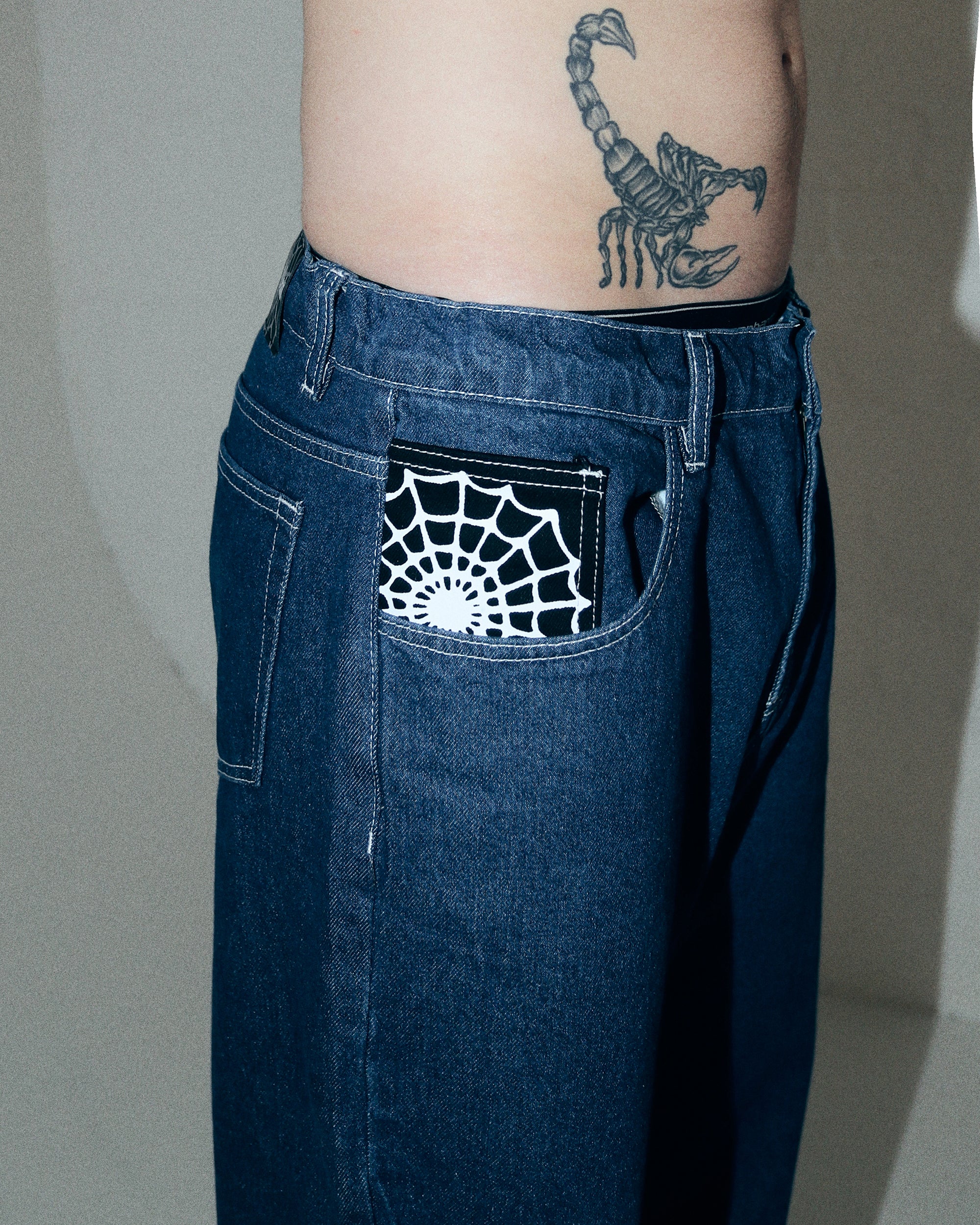 Web Denim Jeans | Blue