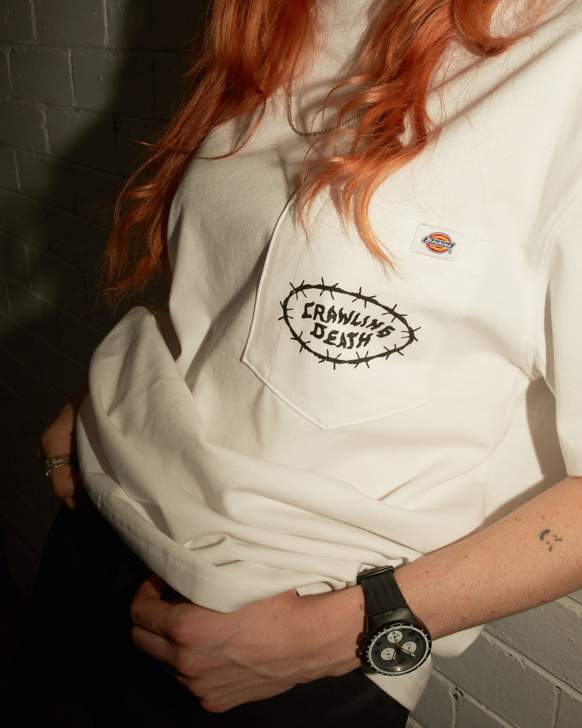 Dickies® Logo Pocket Tee | Cool White