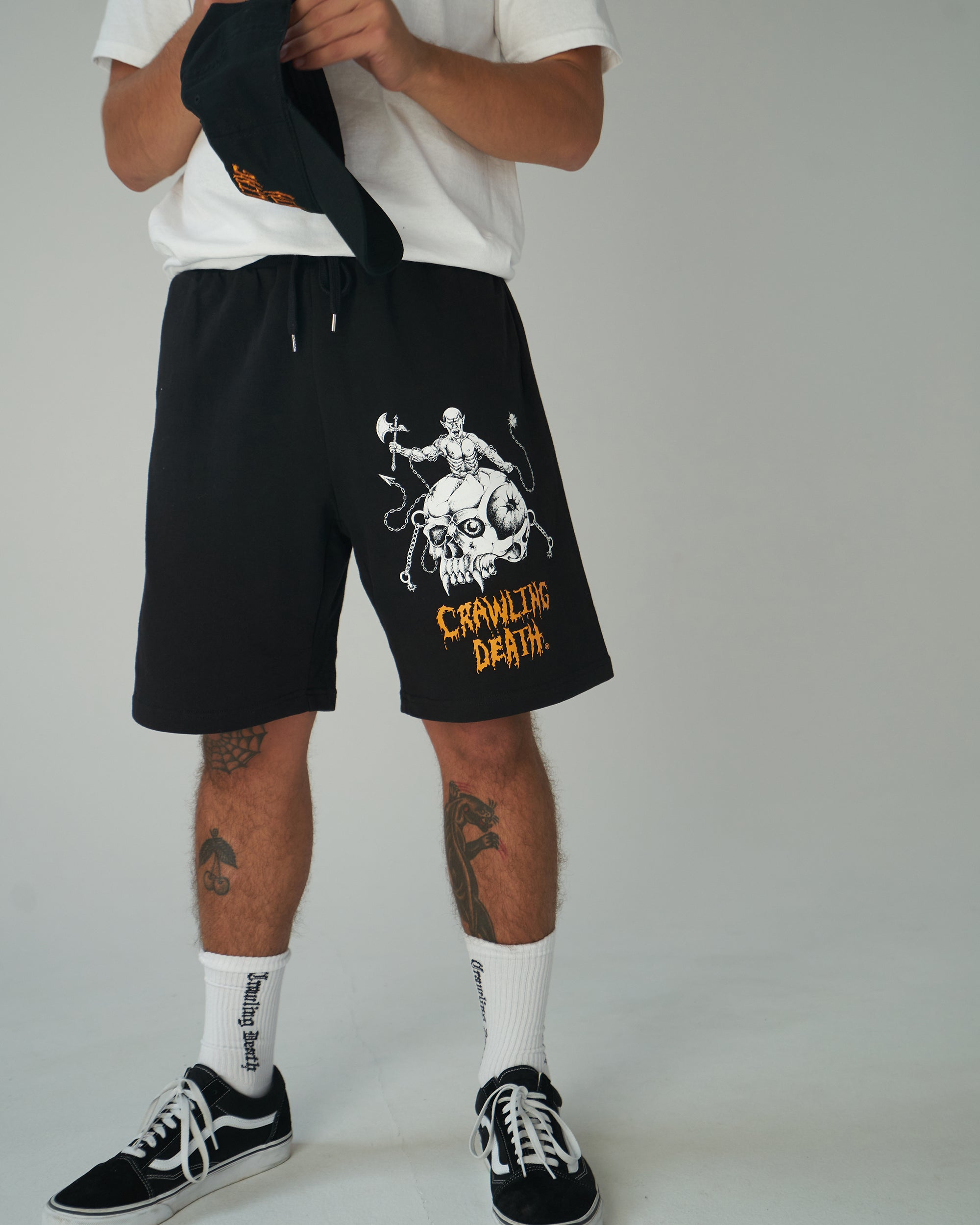 Skull Fighter Shorts | Black