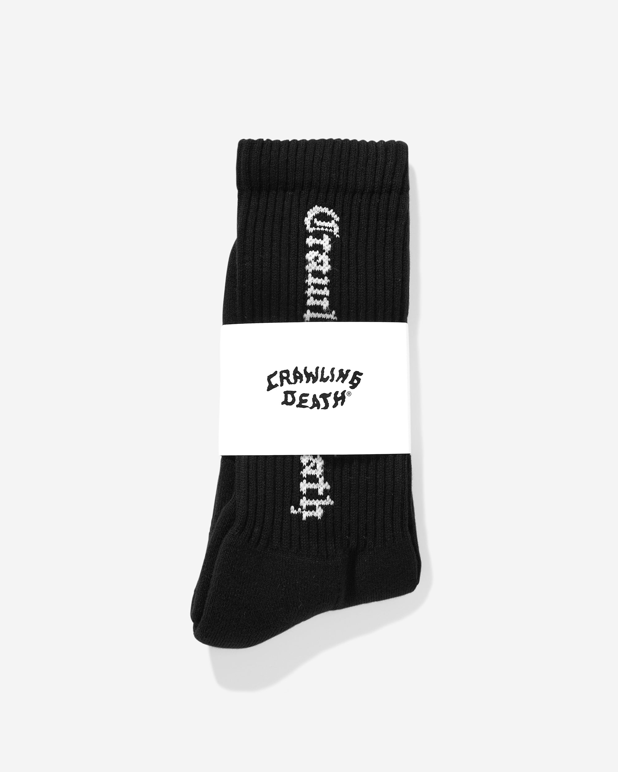 Gothic Logo Socks | Black