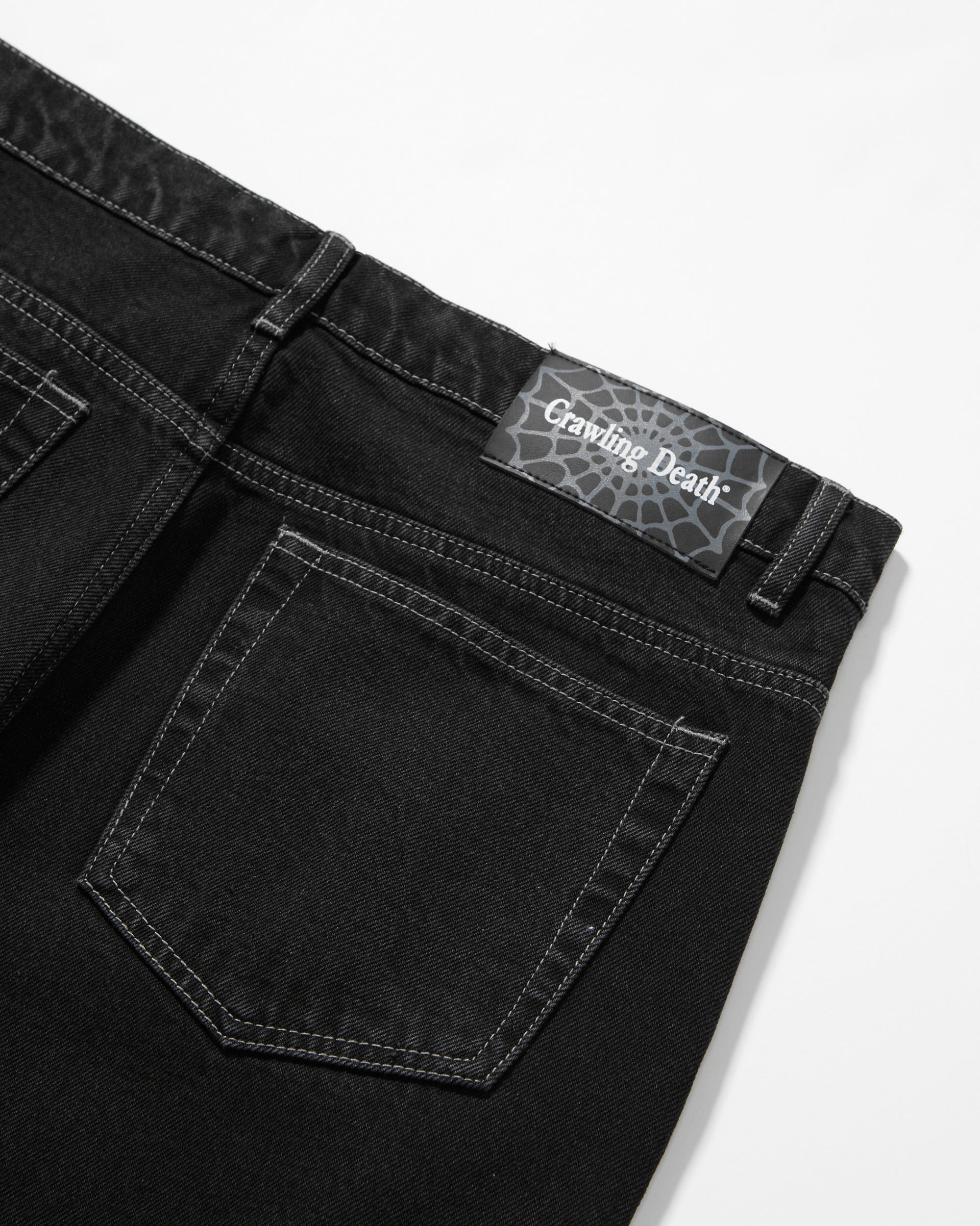 Web Denim Jeans Washed Black