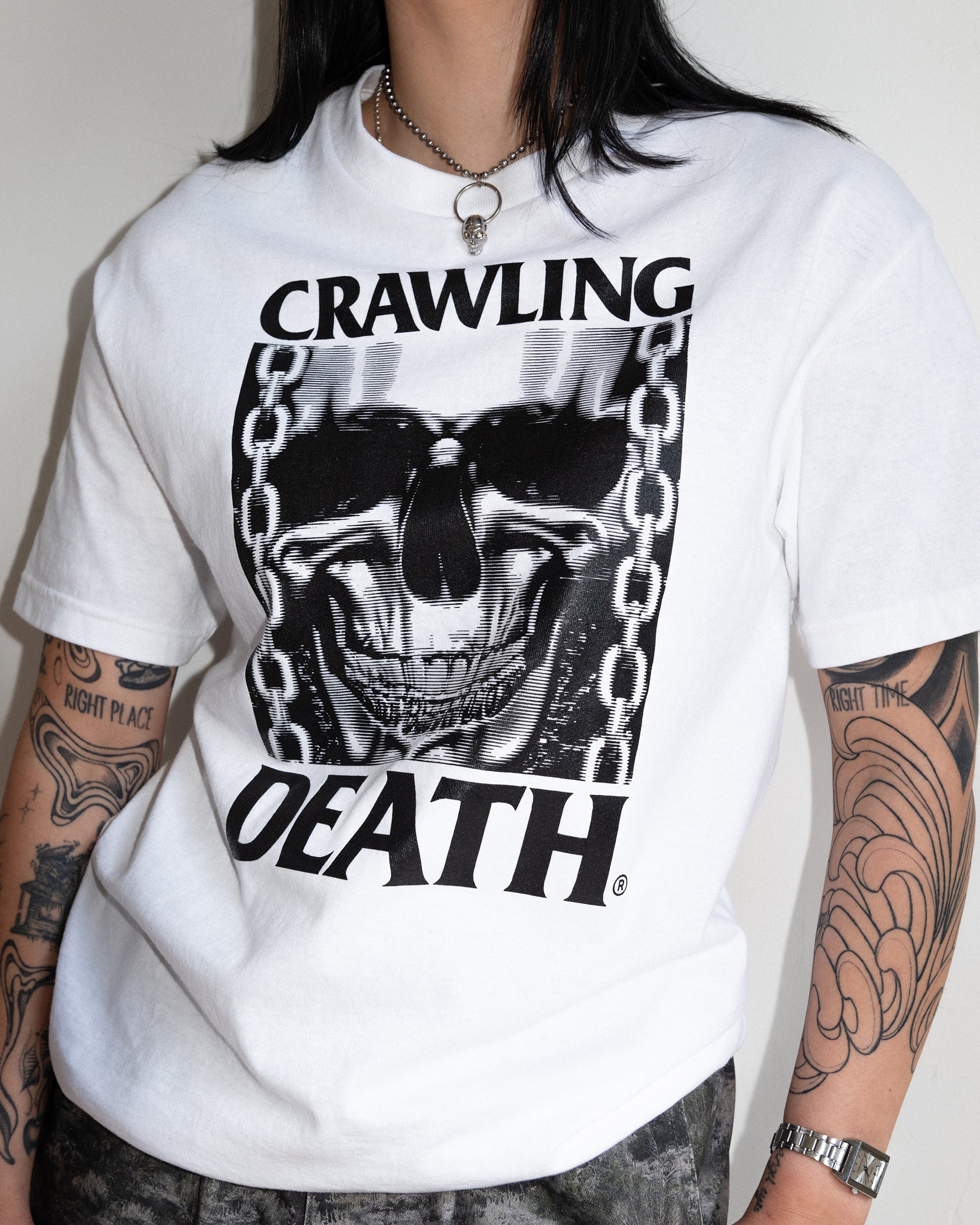 TV Skull T-Shirt | White