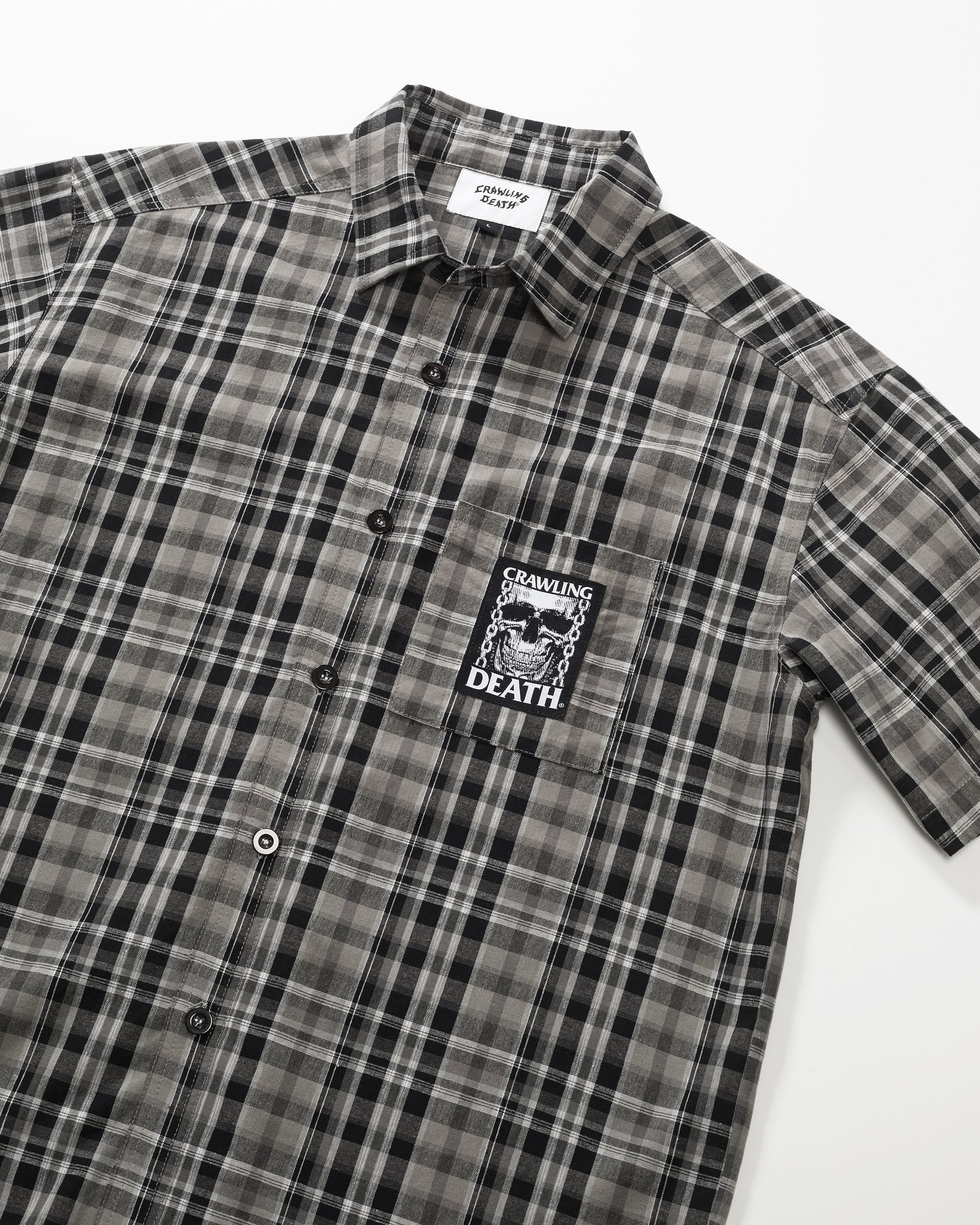 TV Skull Check Shirt