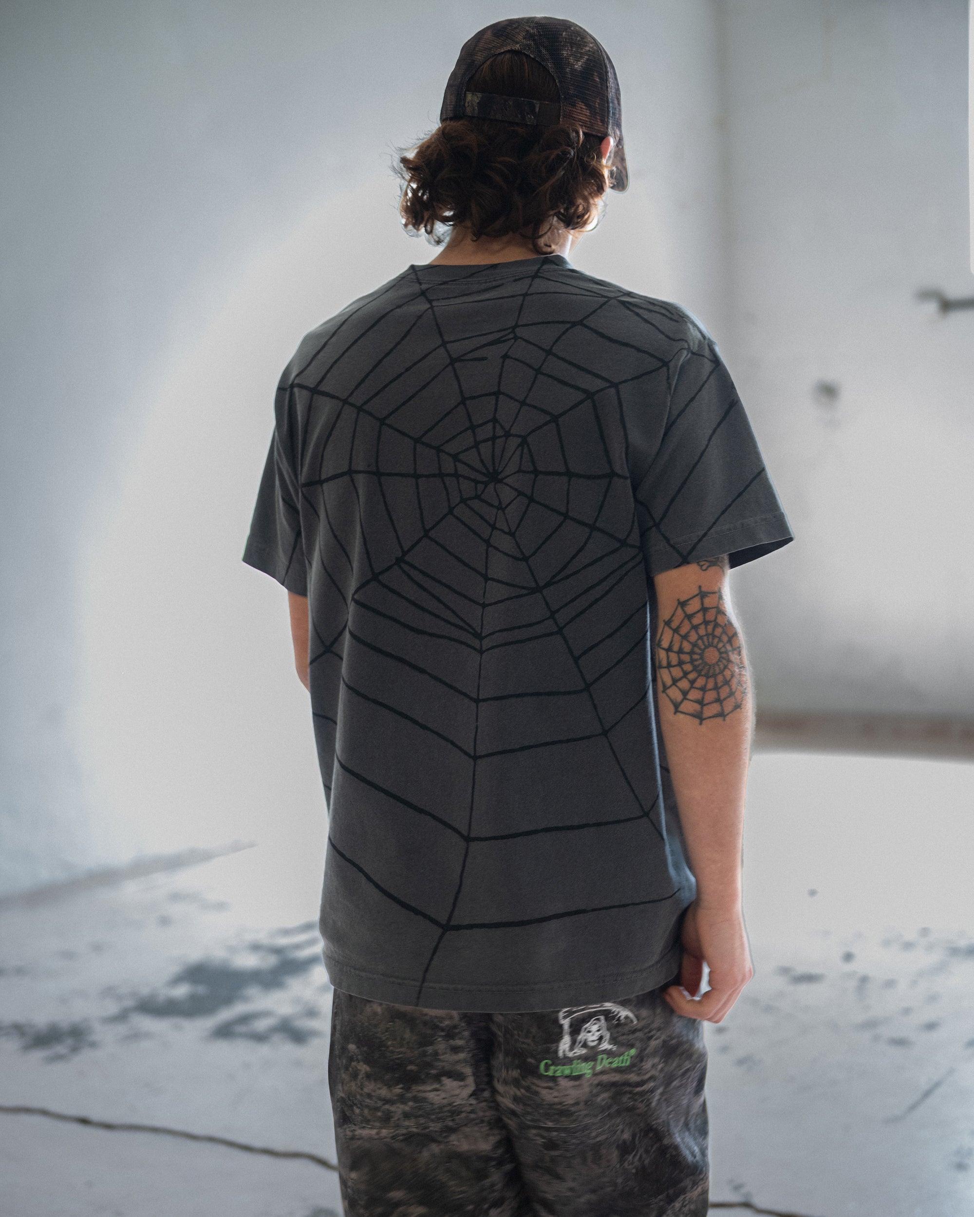 Big Web T-Shirt | Washed Black