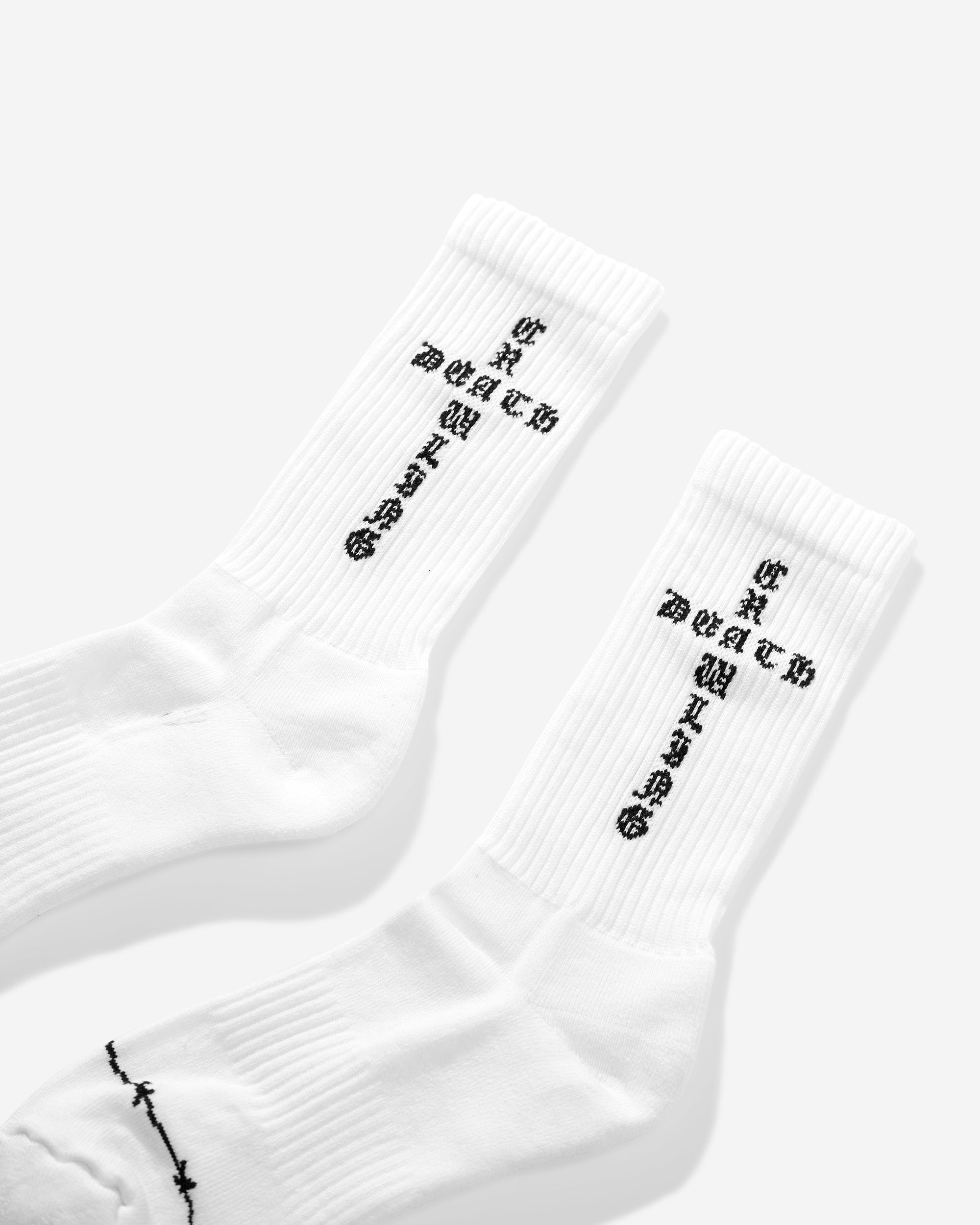 Cross Socks | White