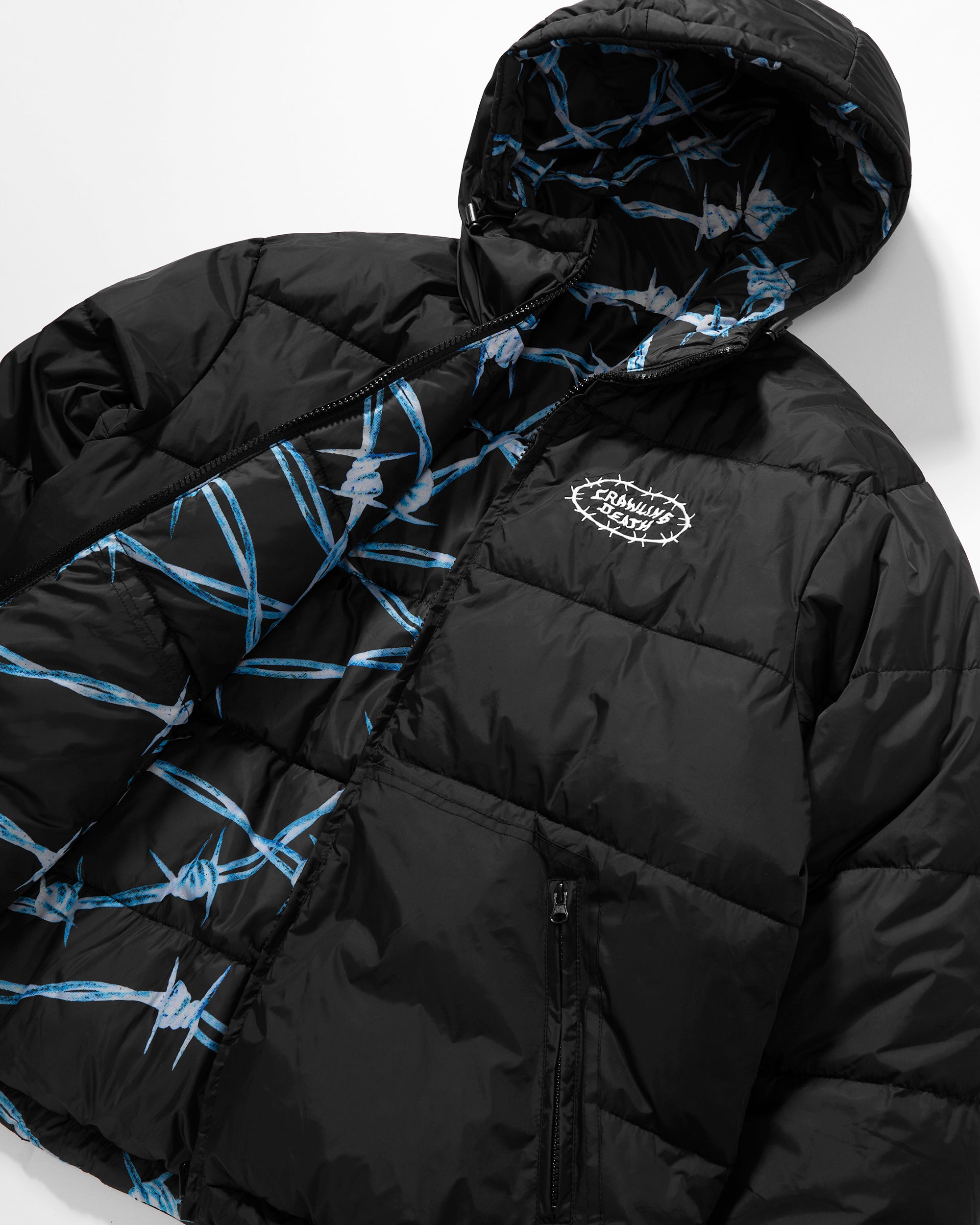 Barbed Wire Puffer Jacket