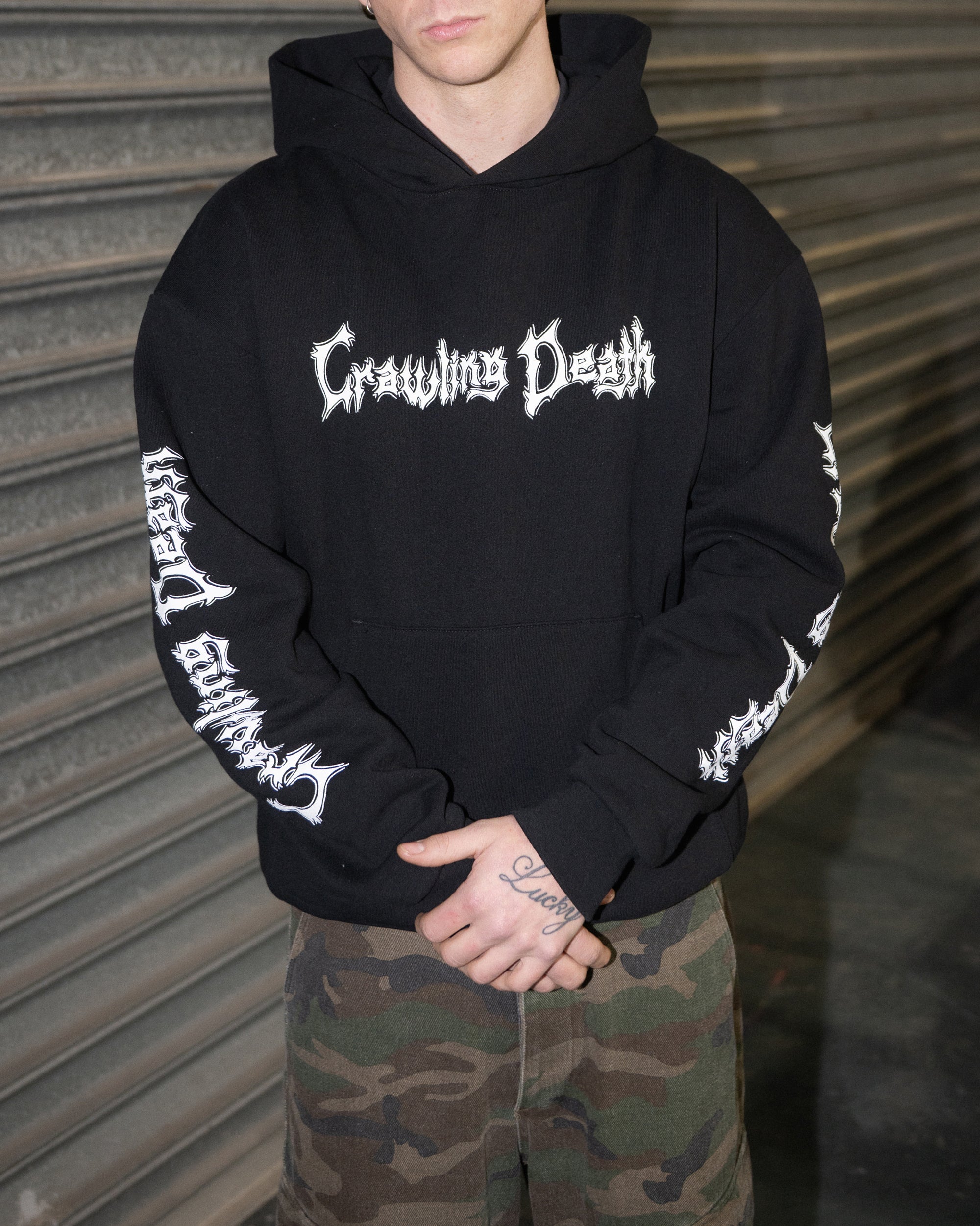 Death Rock Heavy Hood | Black