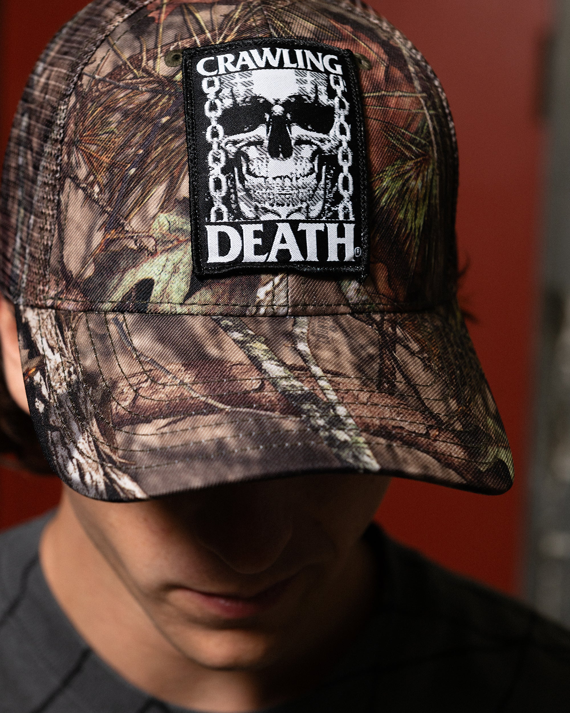 TV Skull Mesh Hat | Tree Camo