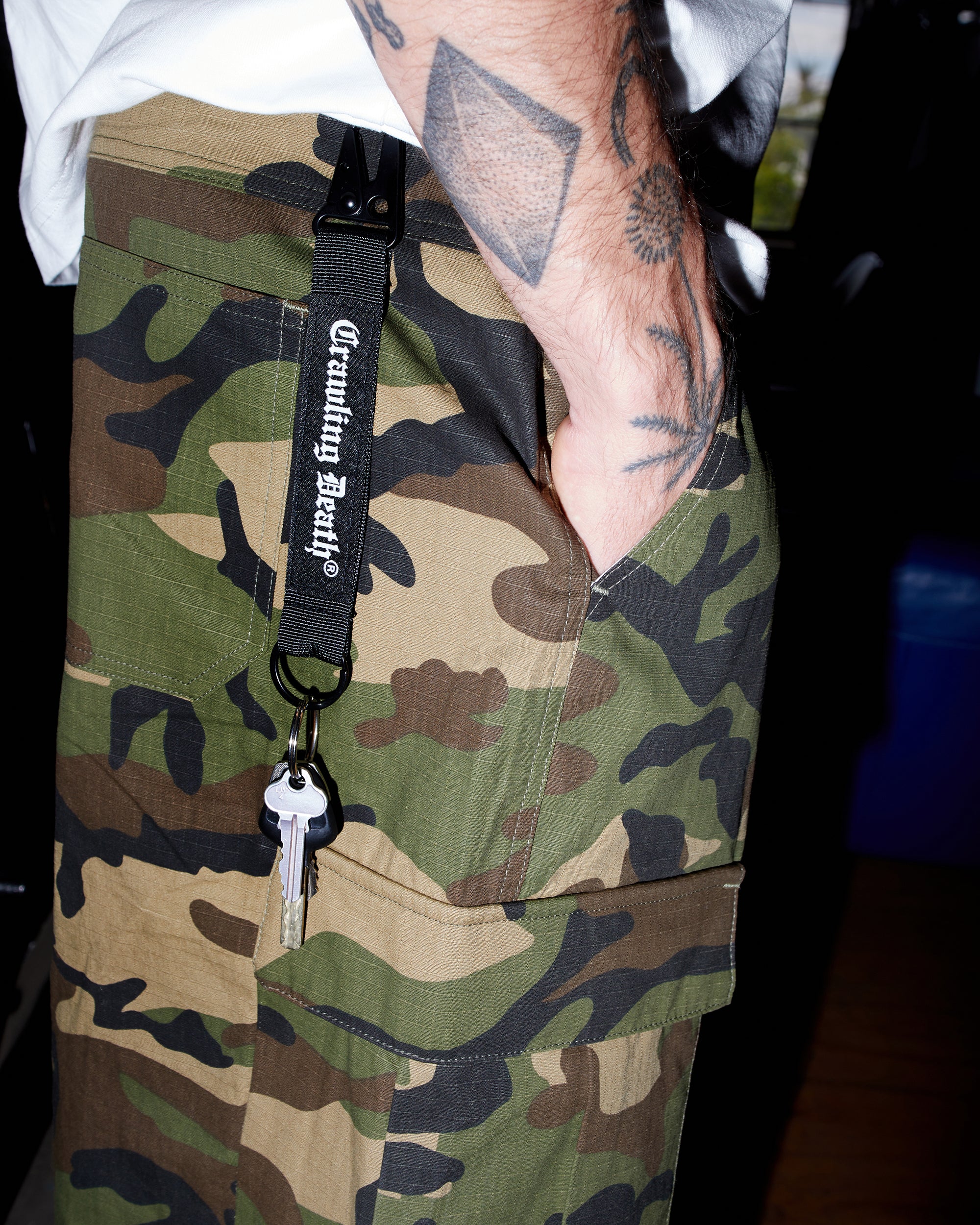 Gothic Logo Key Strap