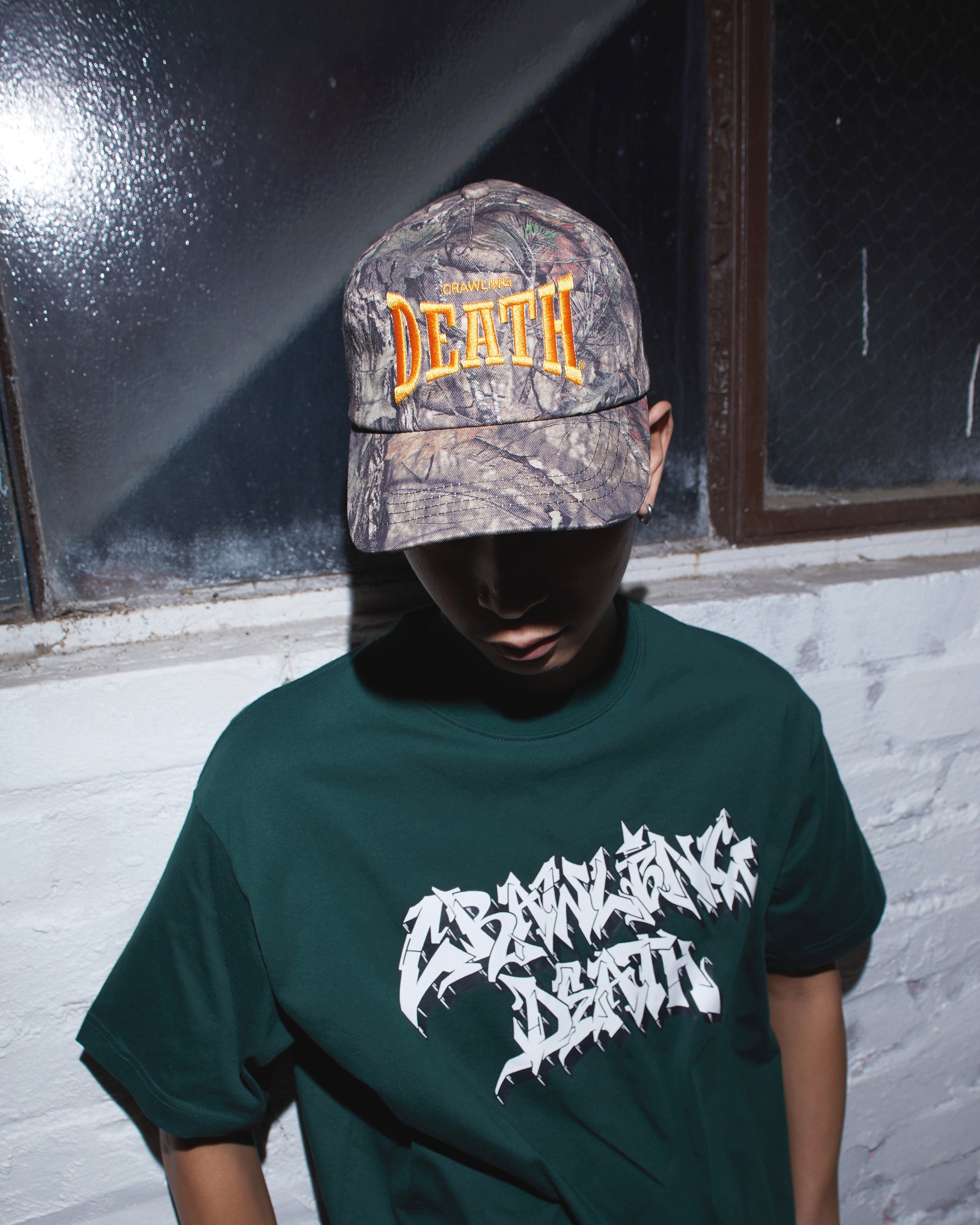 Curve Logo Cap | Camo & Orange