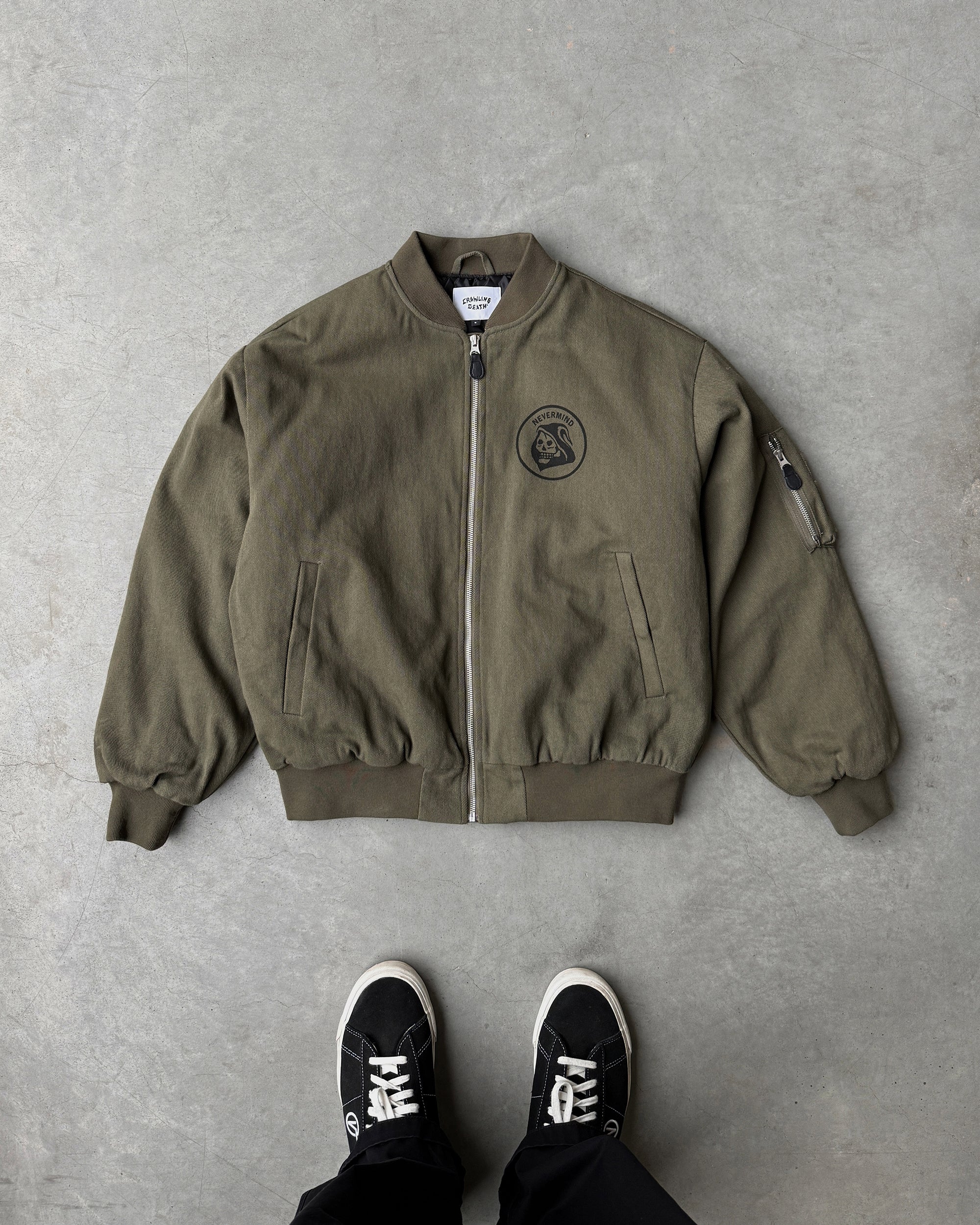 Nevermind Bomber Jacket | Green