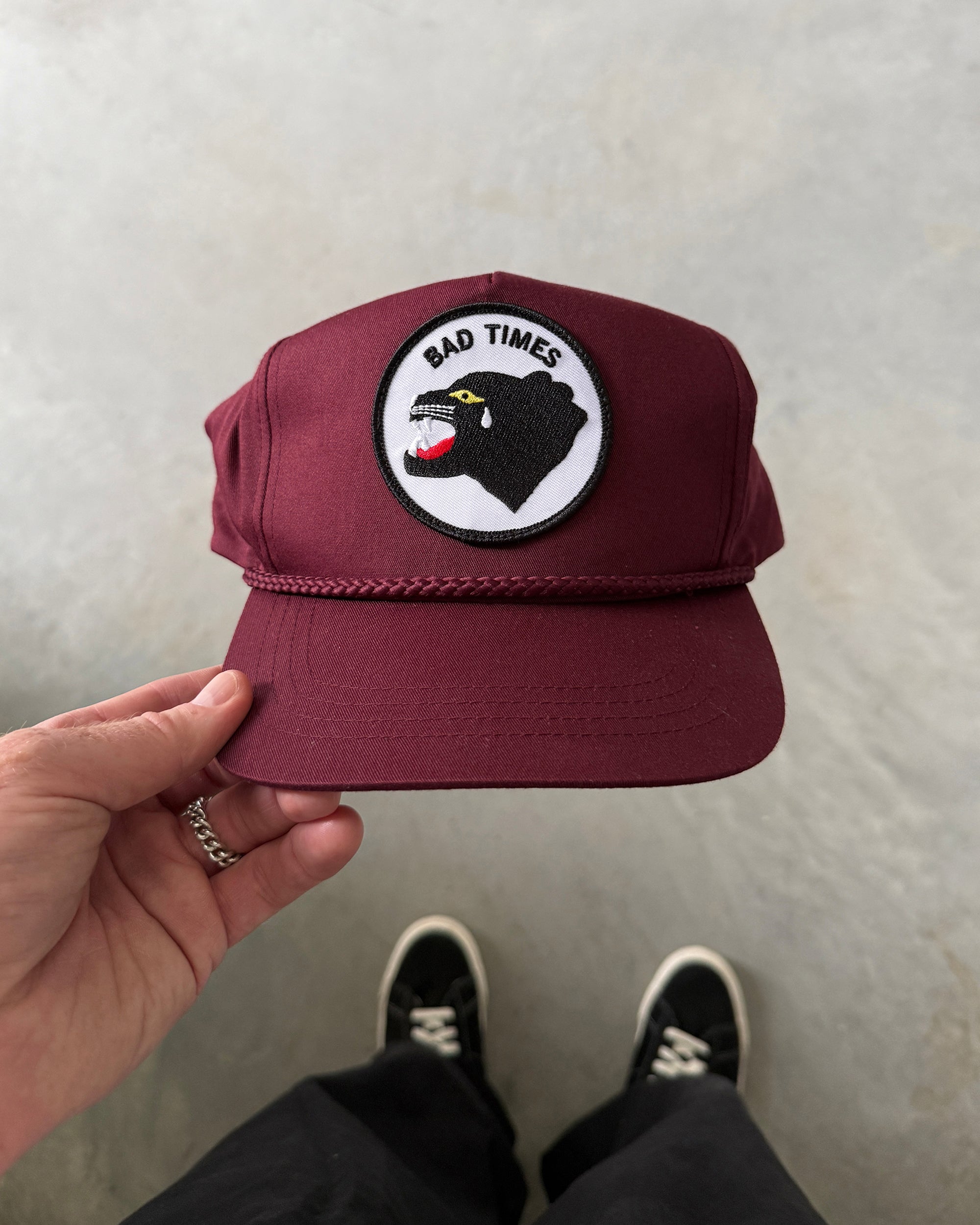 Bad Times Hat | Burgundy